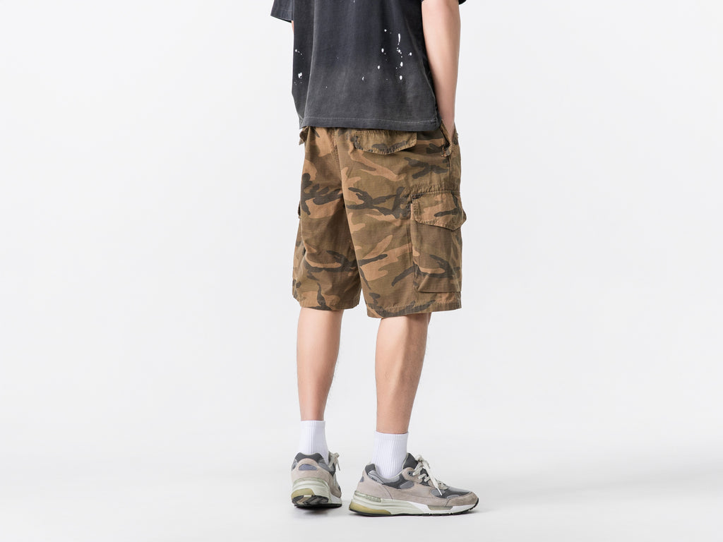 Short treillis multi-poches n°1755