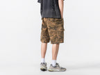 Short treillis multi-poches n°1755