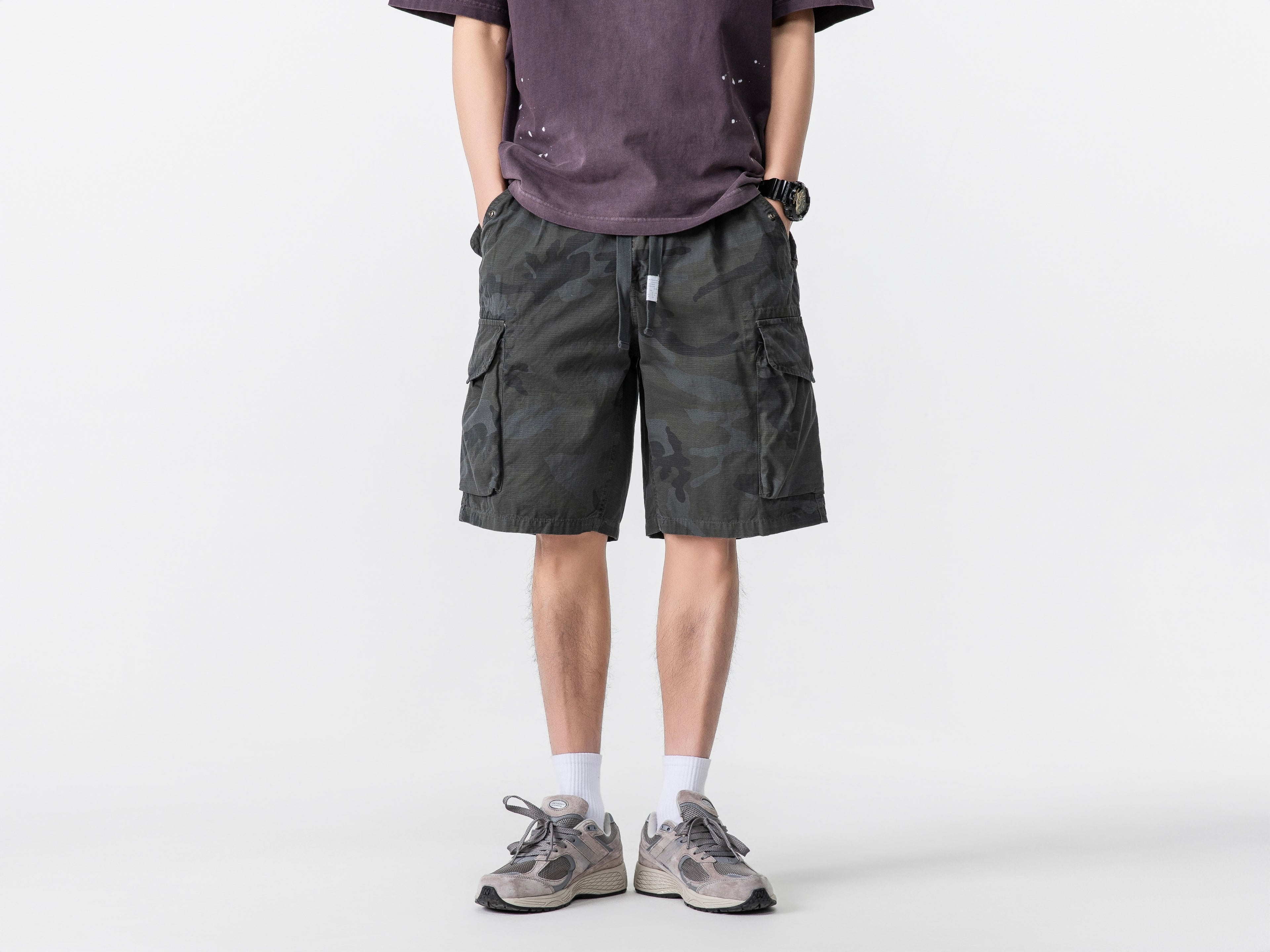 Multi-Pocket Camouflage Shorts #1755