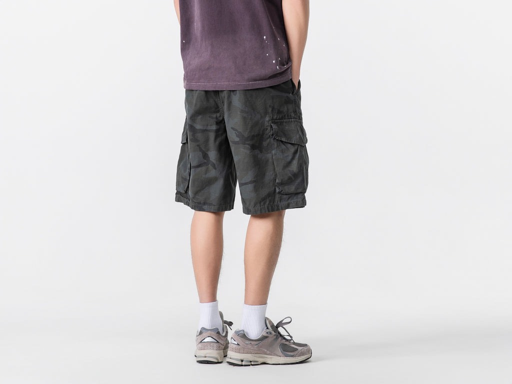 Short treillis multi-poches n°1755