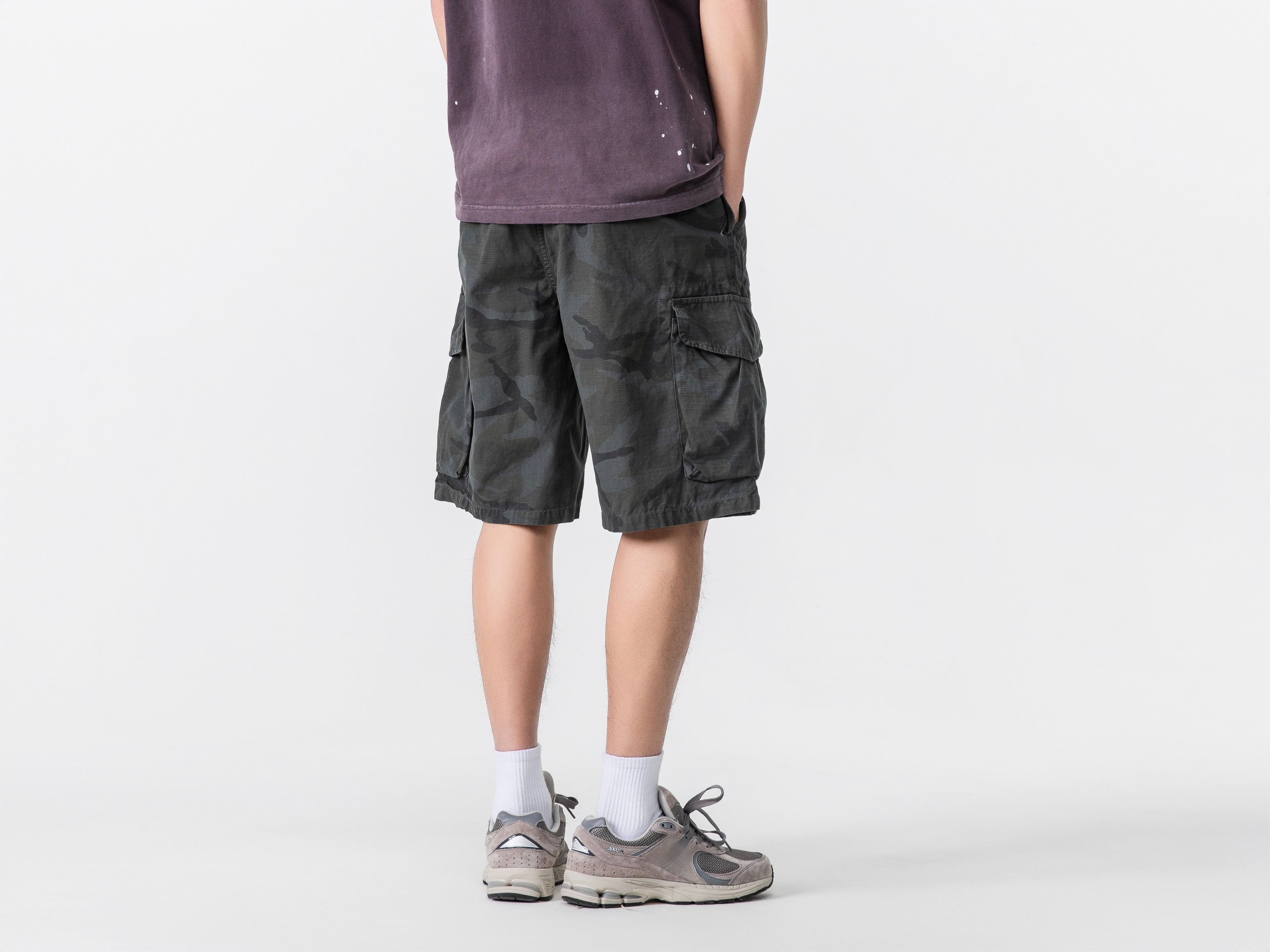 Short treillis multi-poches n°1755