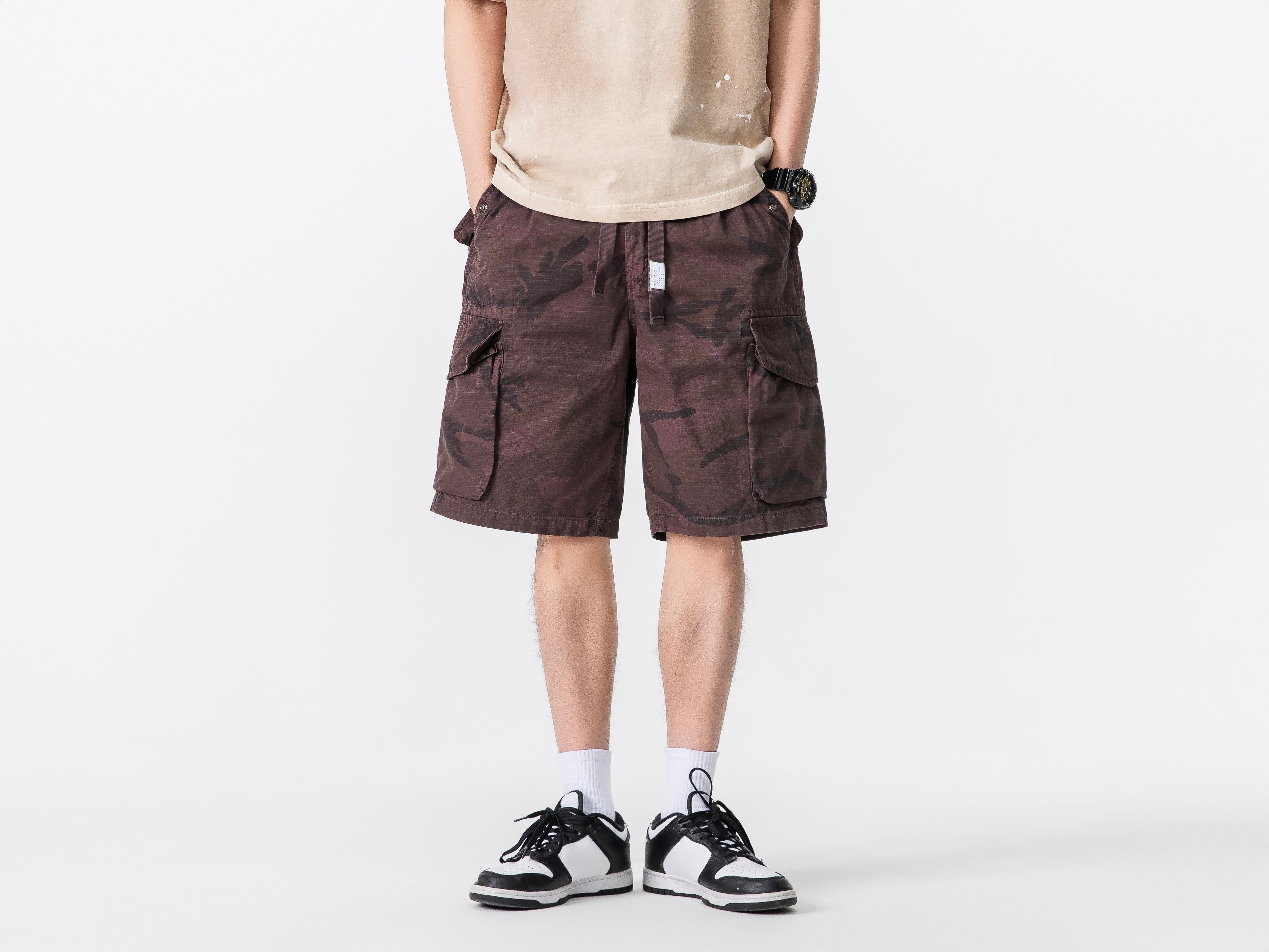 Multi-Pocket Camouflage Shorts #1755