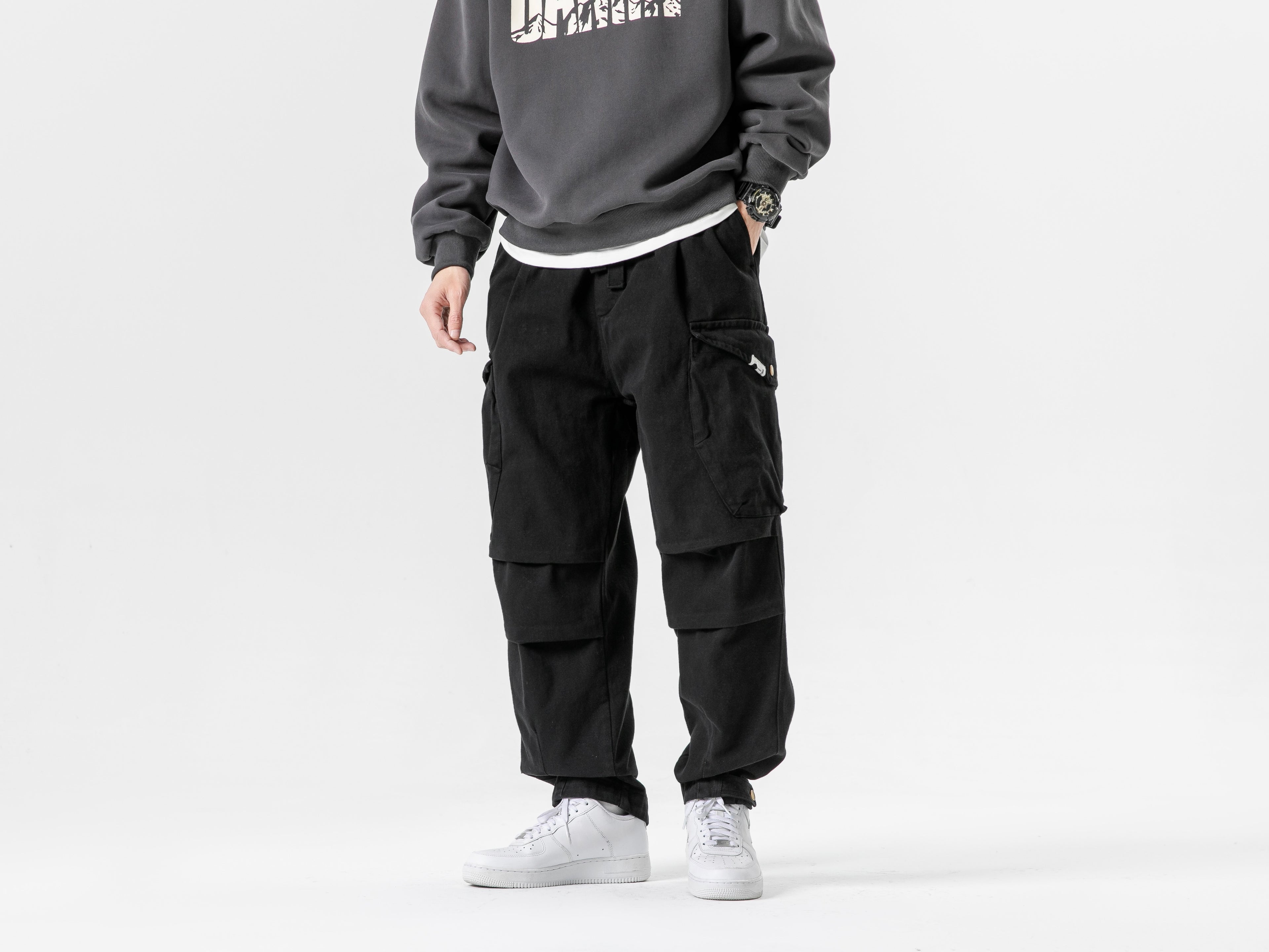 Pantalon cargo tactique à cordon #1721