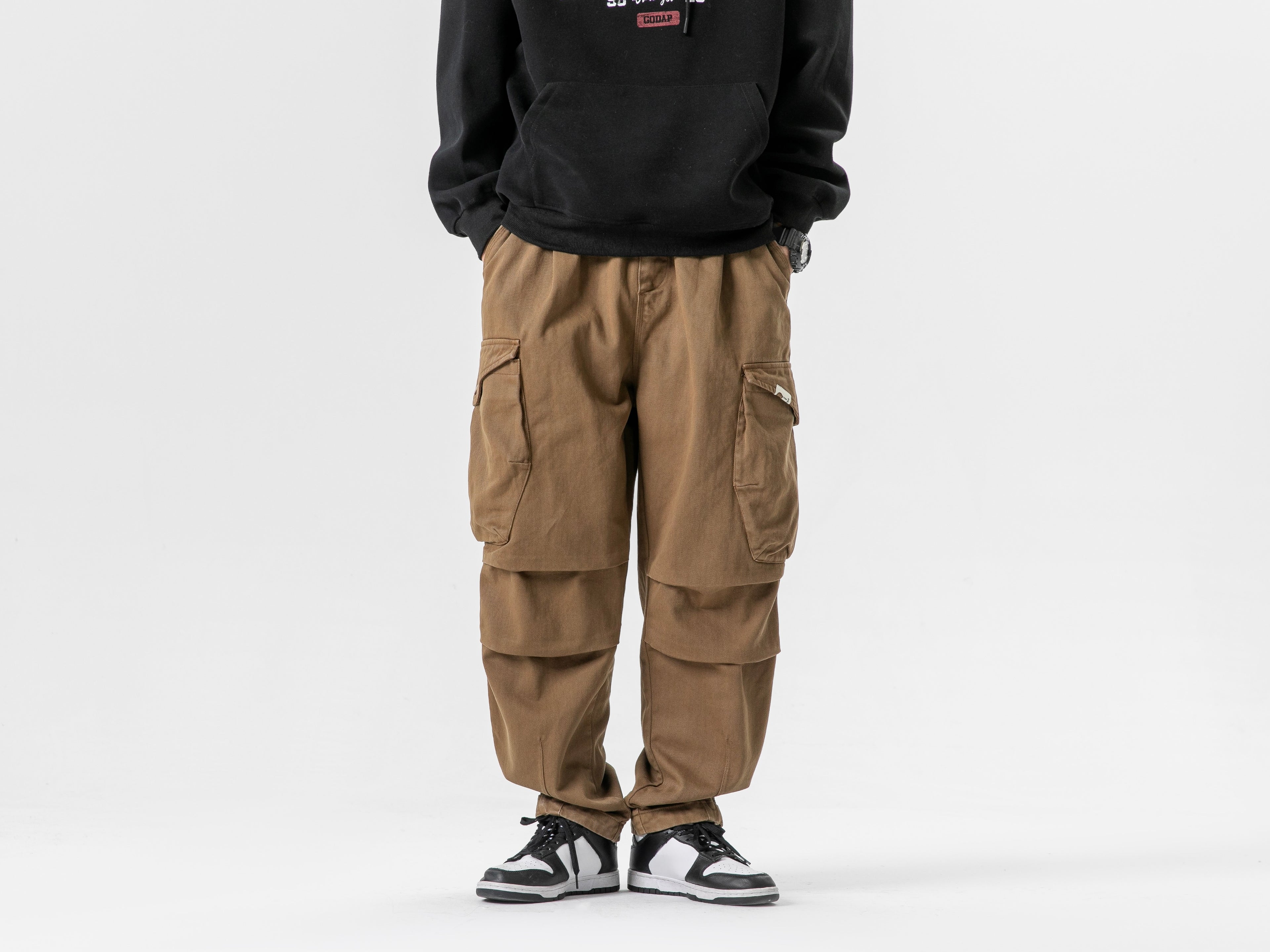 Pantalon cargo tactique à cordon #1721