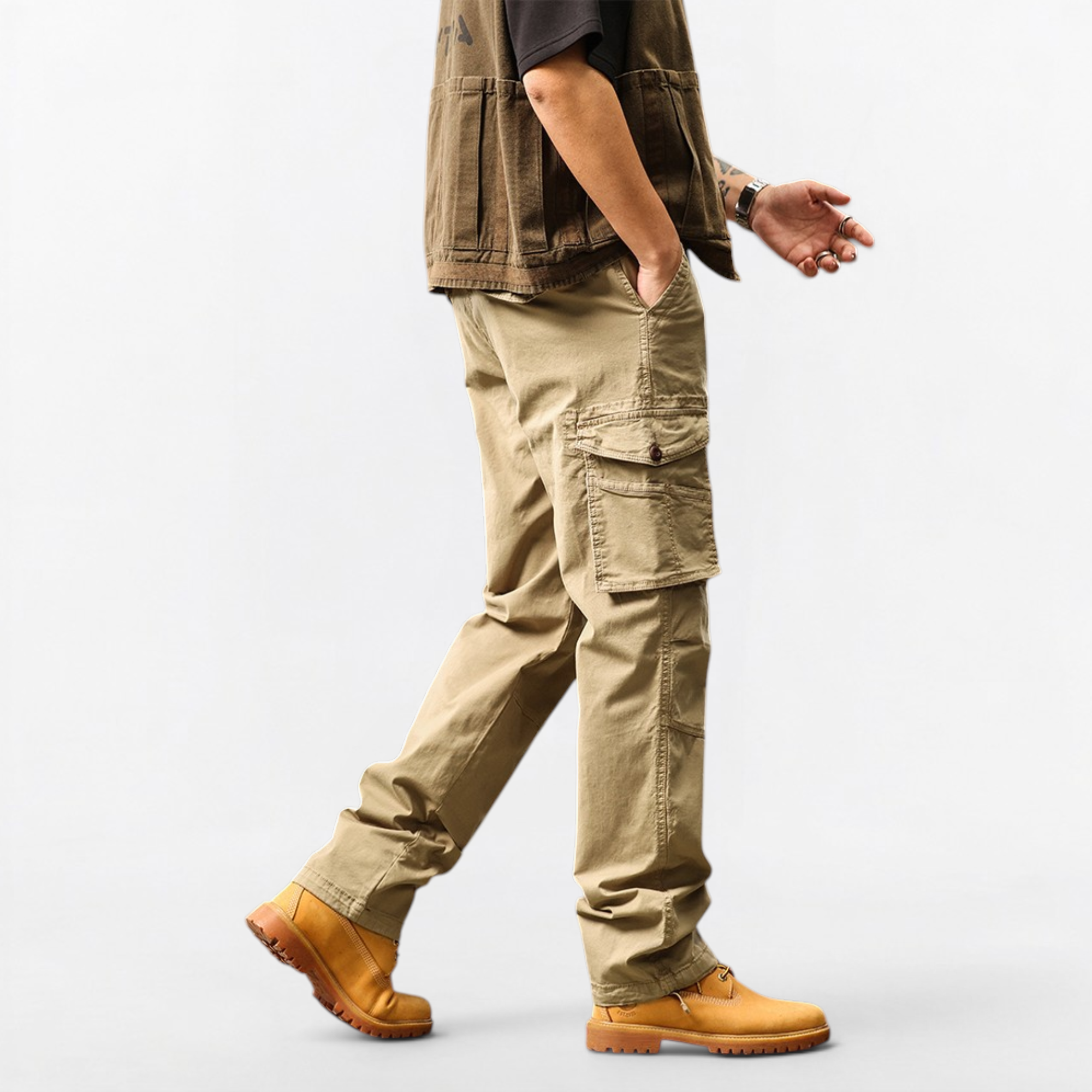 Pantalon cargo tactique multi-poches #3813