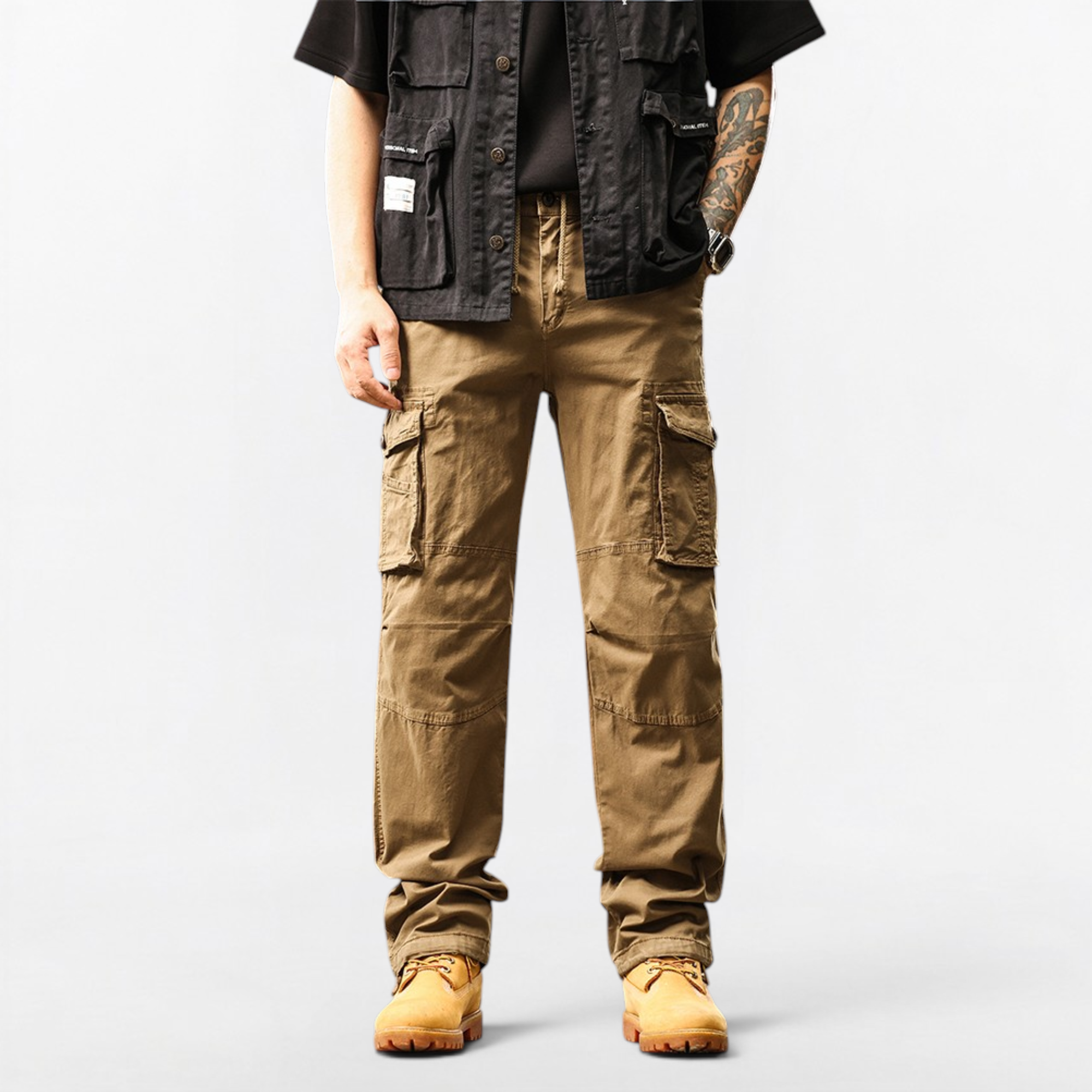 Pantalon cargo tactique multi-poches #3813