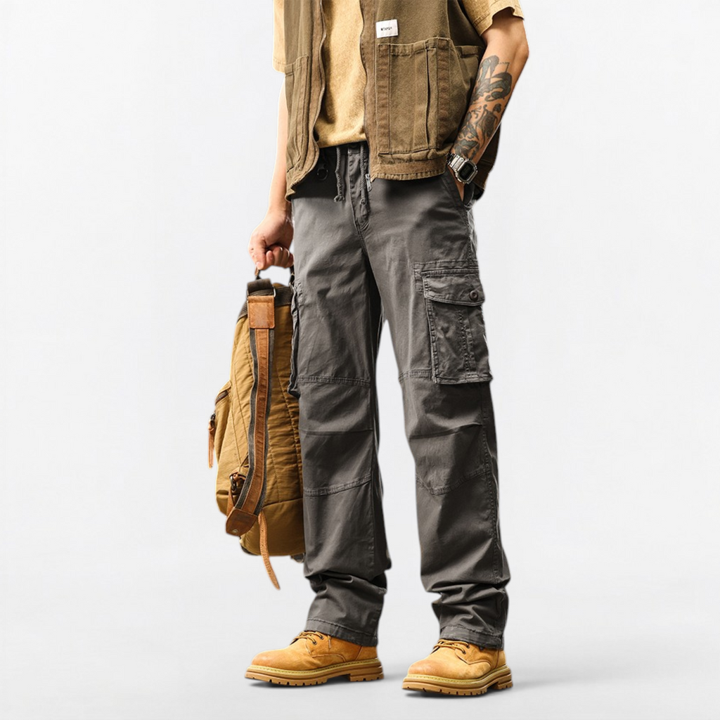 Pantalon cargo tactique multi-poches #3813