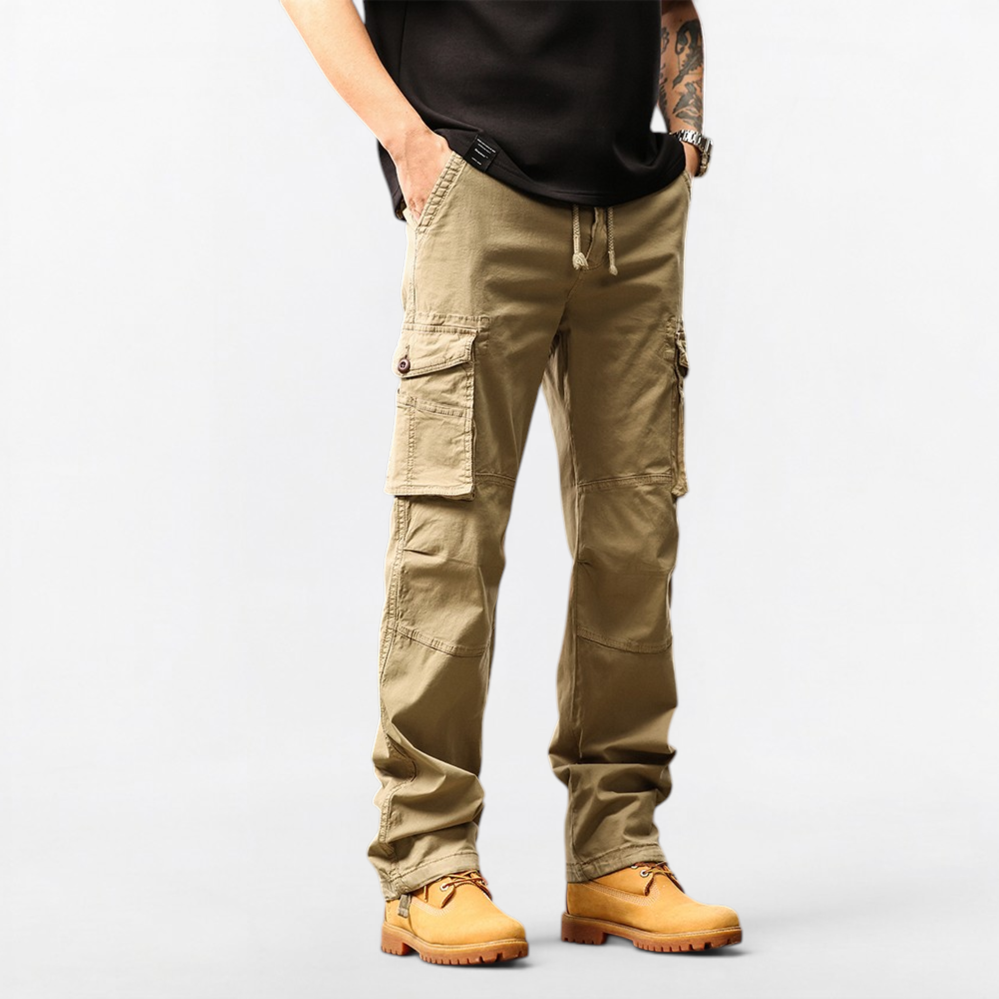 Pantalon cargo tactique multi-poches #3813