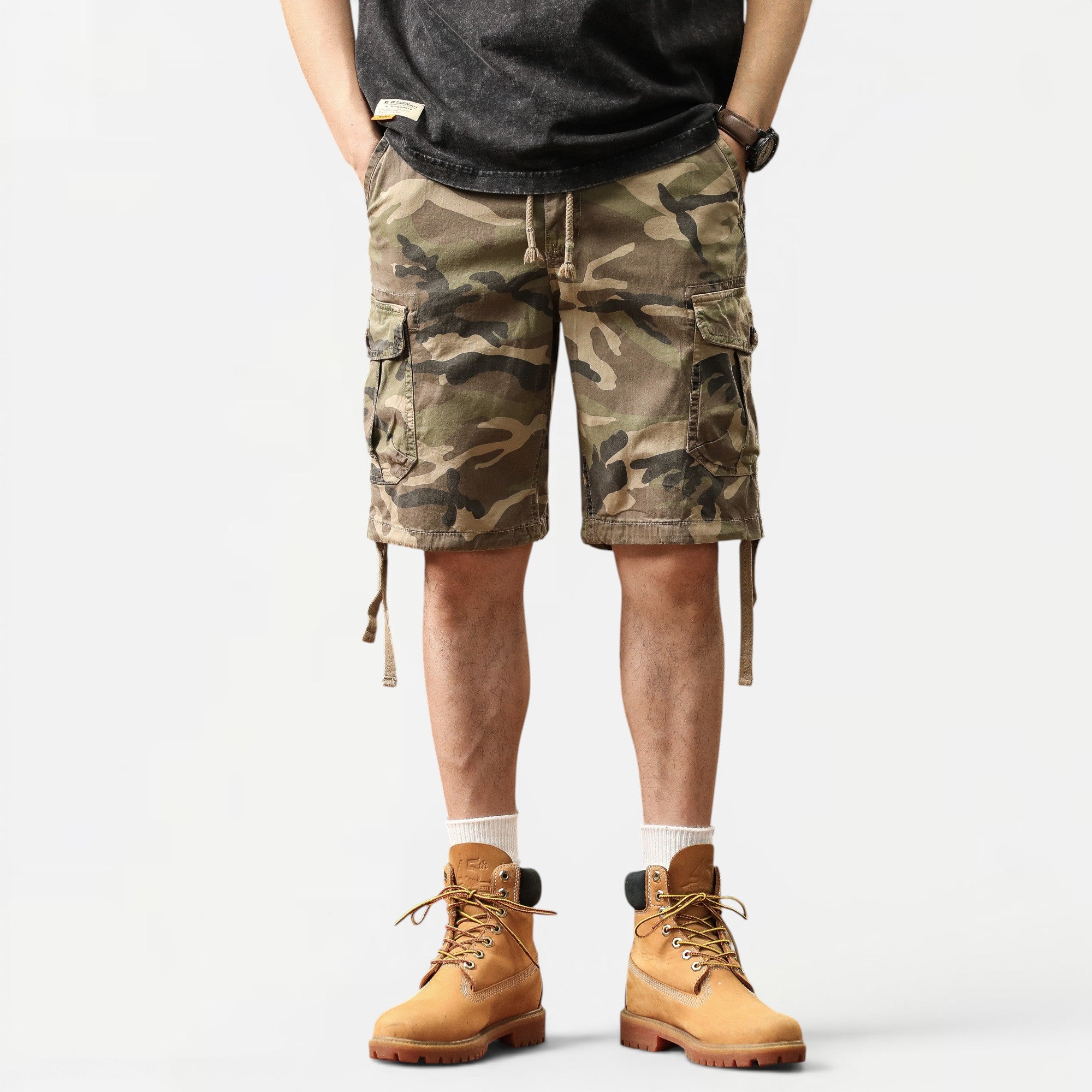 Breathable Camouflage Cargo Shorts #A2216