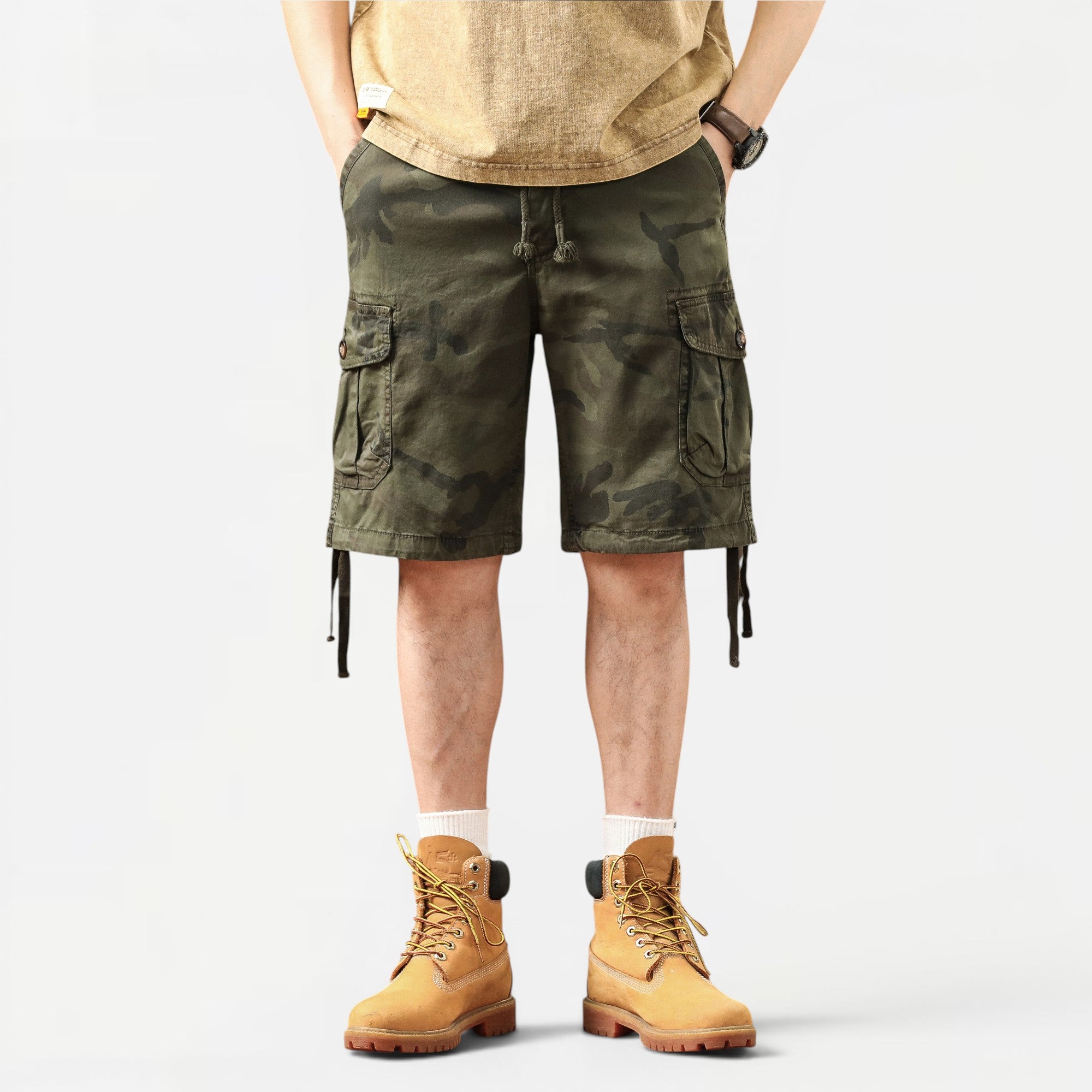 Breathable Camouflage Cargo Shorts #A2216