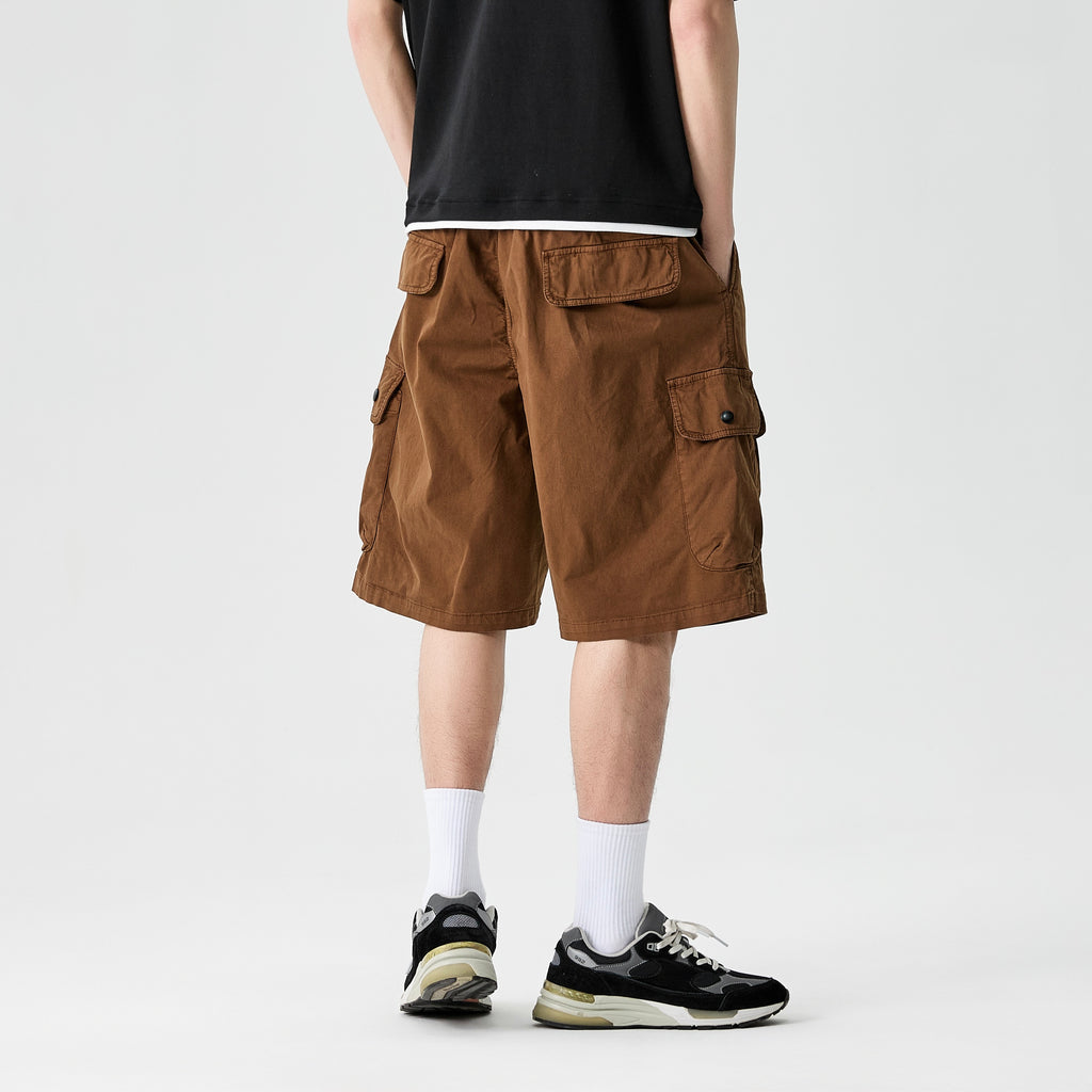 Vintage Streetwear Wide-Leg Shorts #1756