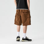 Vintage Streetwear Wide-Leg Shorts #1756