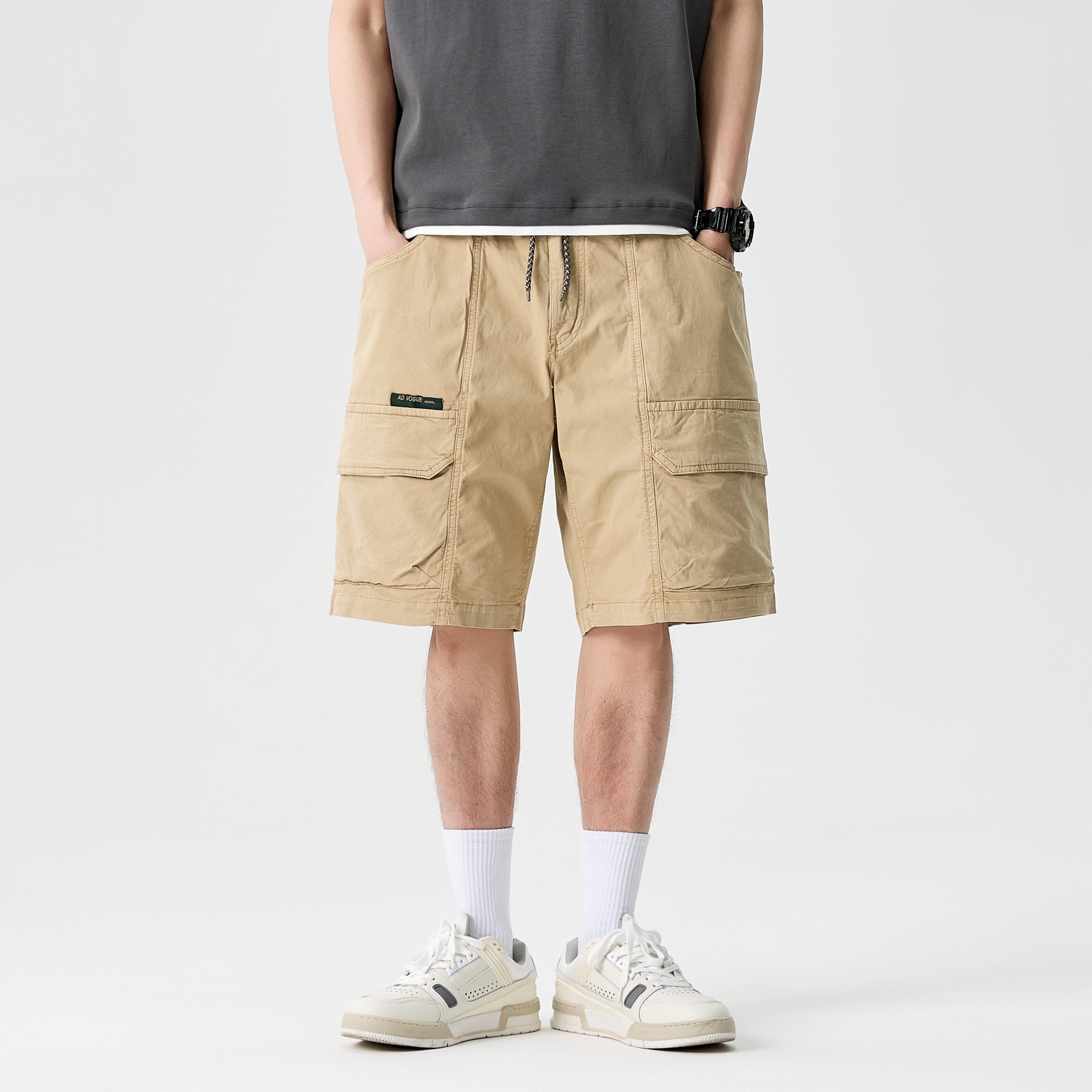 Retro Streetwear Wide Shorts #1757