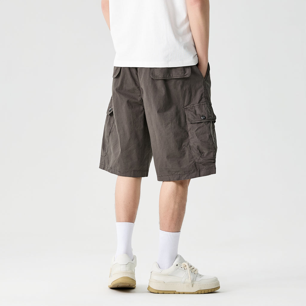 Vintage Streetwear Wide-Leg Shorts #1756