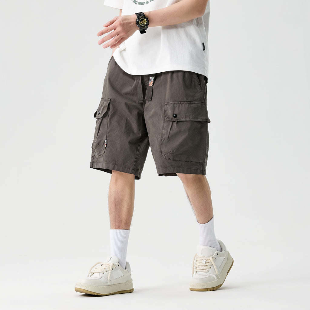 Vintage Streetwear Wide-Leg Shorts #1756