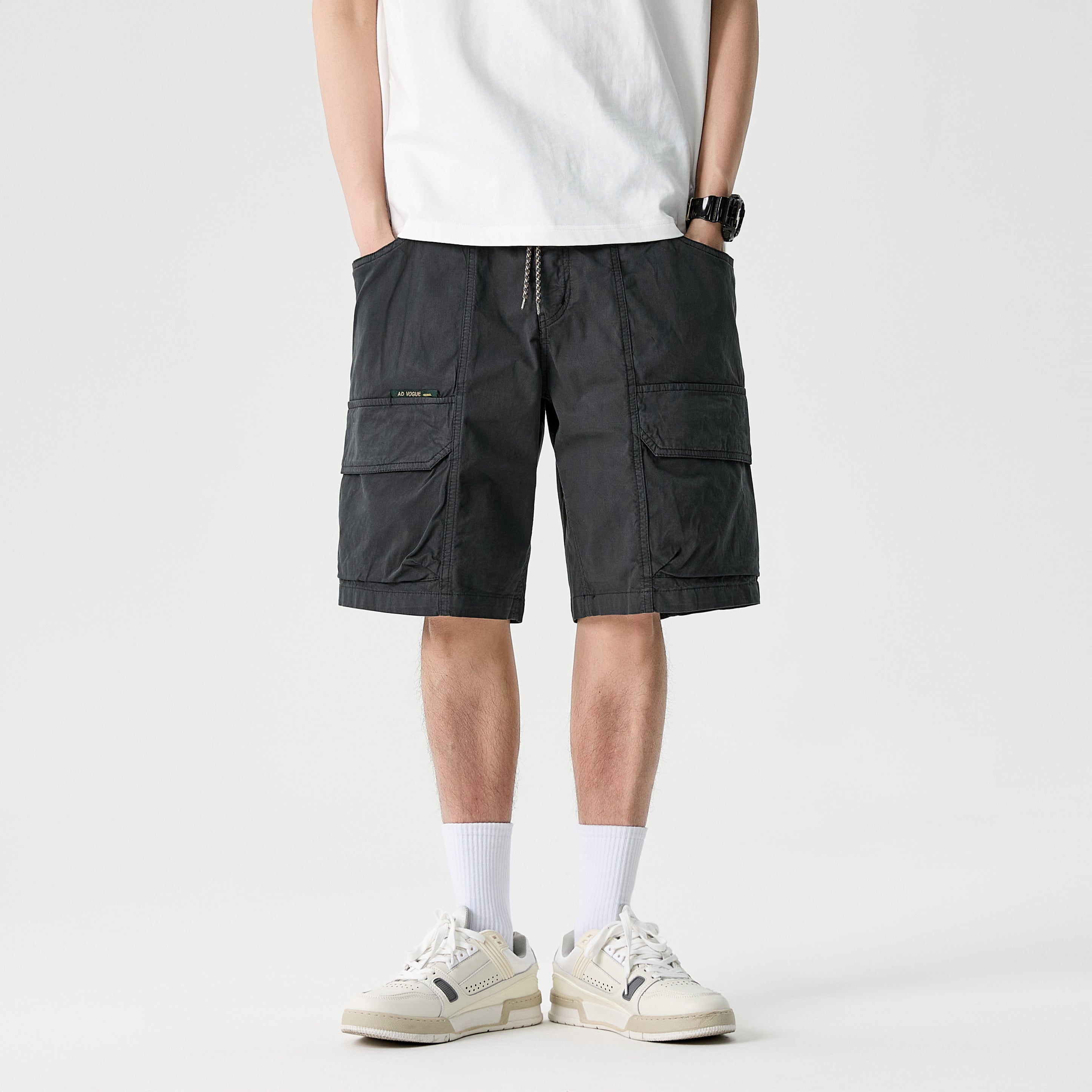 Retro Streetwear Wide Shorts #1757