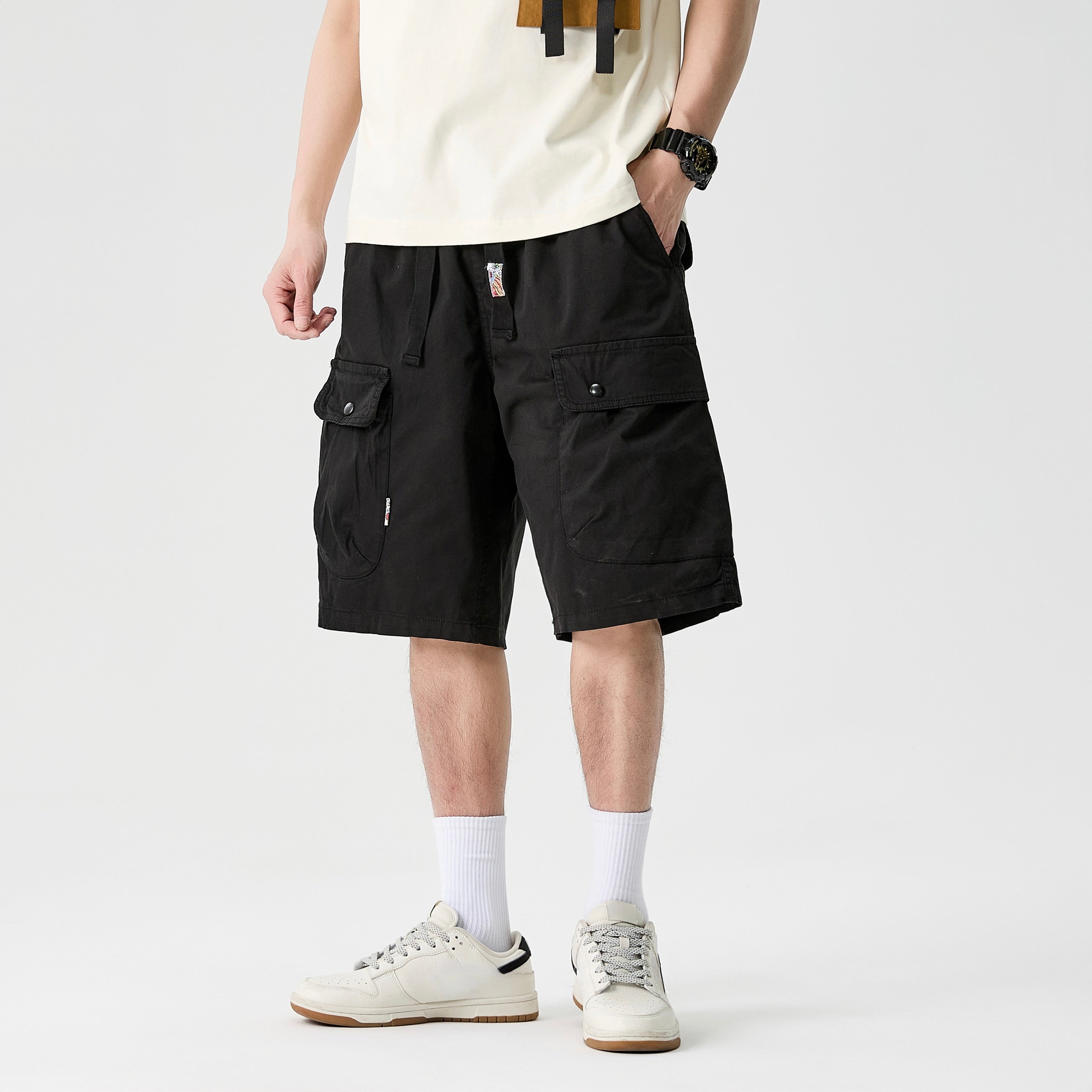 Vintage Streetwear Wide-Leg Shorts #1756