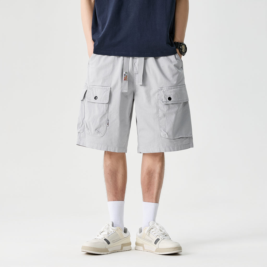 Vintage Streetwear Wide-Leg Shorts #1756