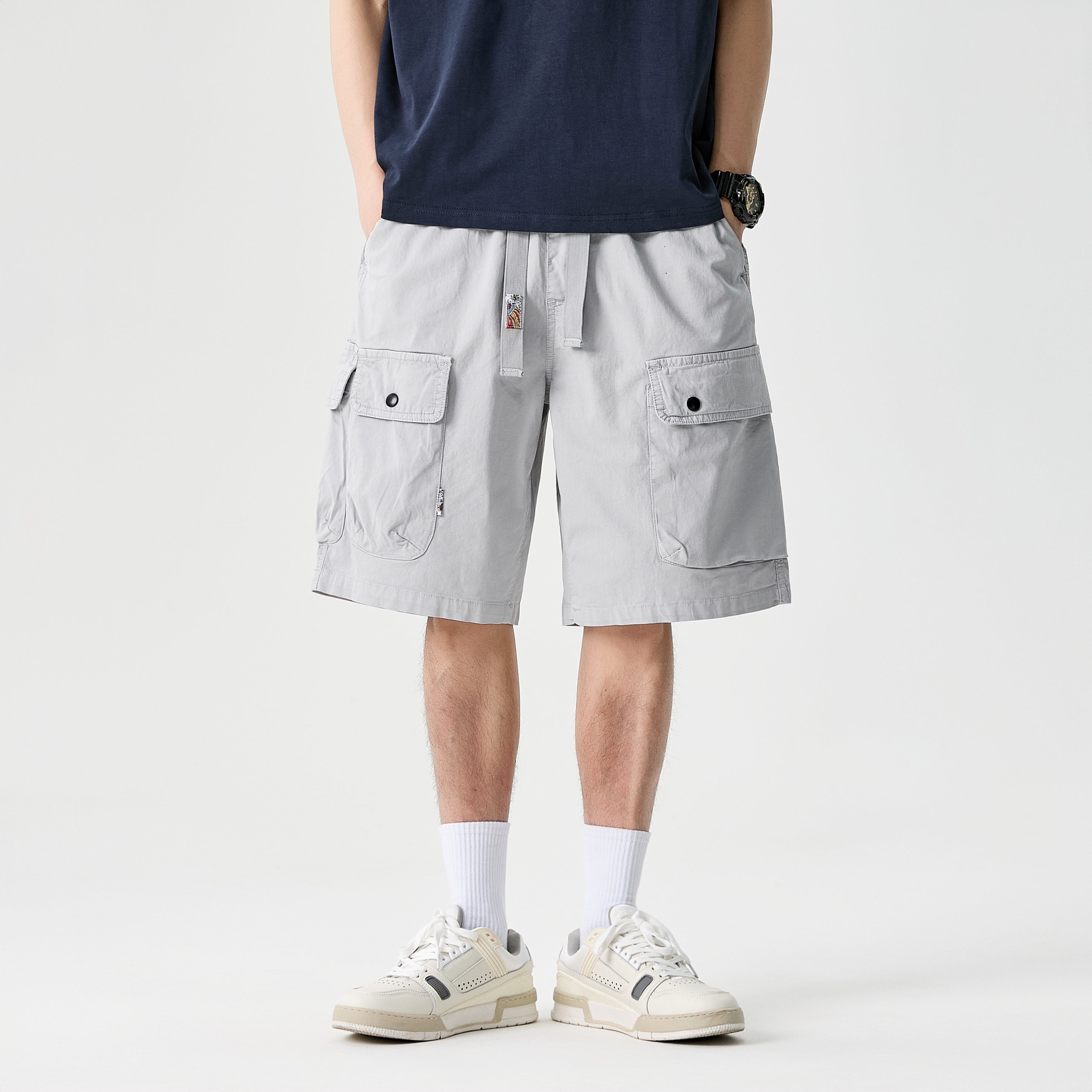 Vintage Streetwear Wide-Leg Shorts #1756