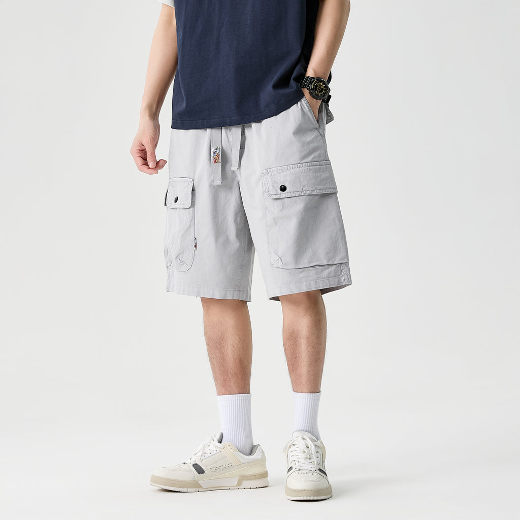 Vintage Streetwear Wide-Leg Shorts #1756
