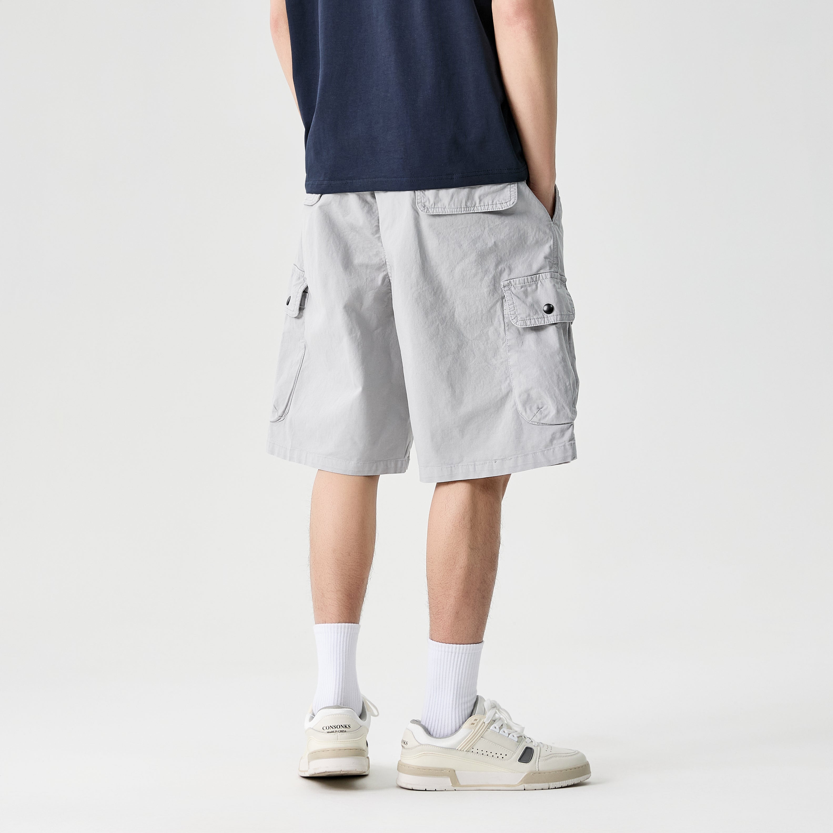 Vintage Streetwear Wide-Leg Shorts #1756