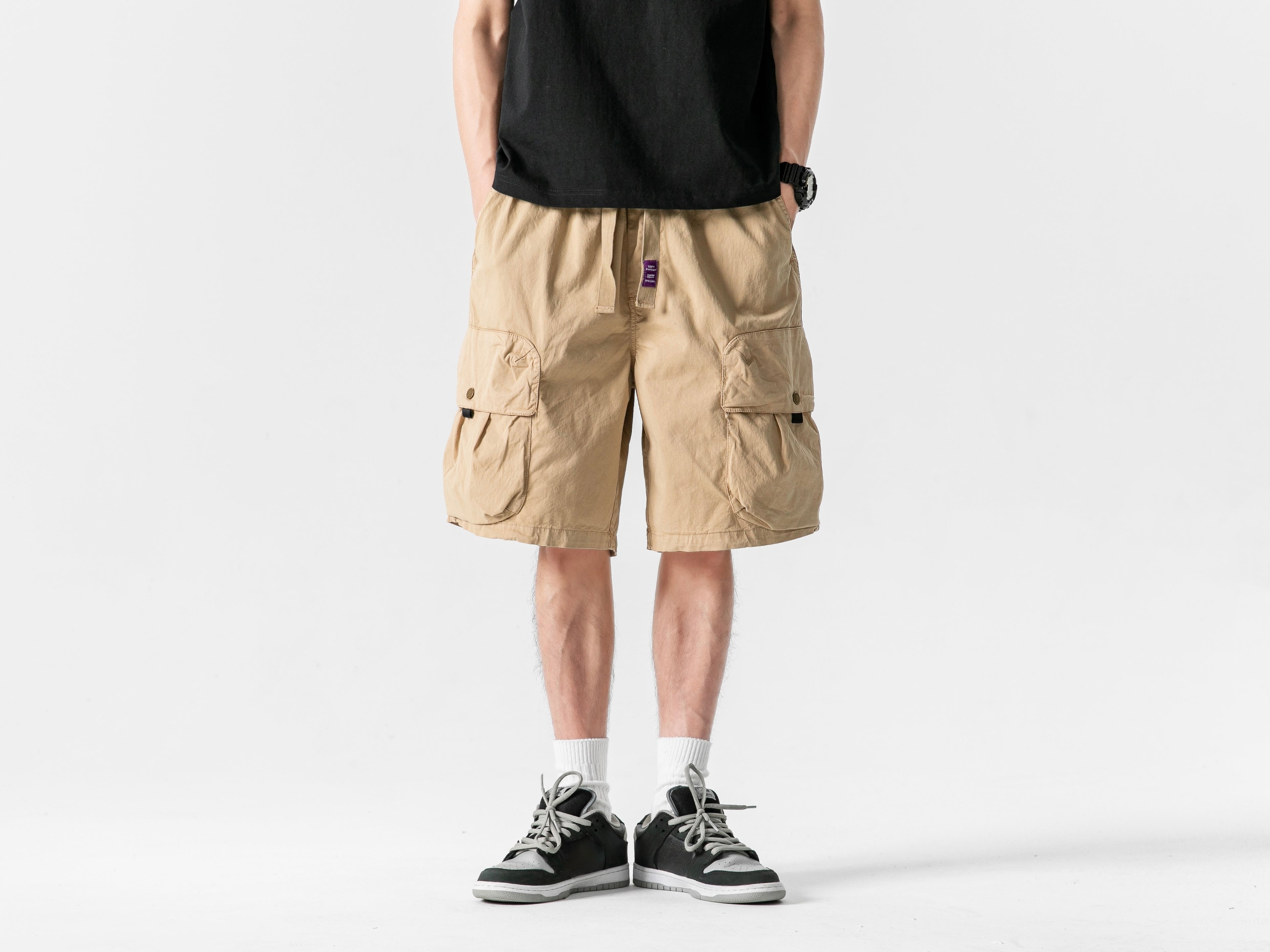 Batik Loose Fit Cargo Shorts #1728