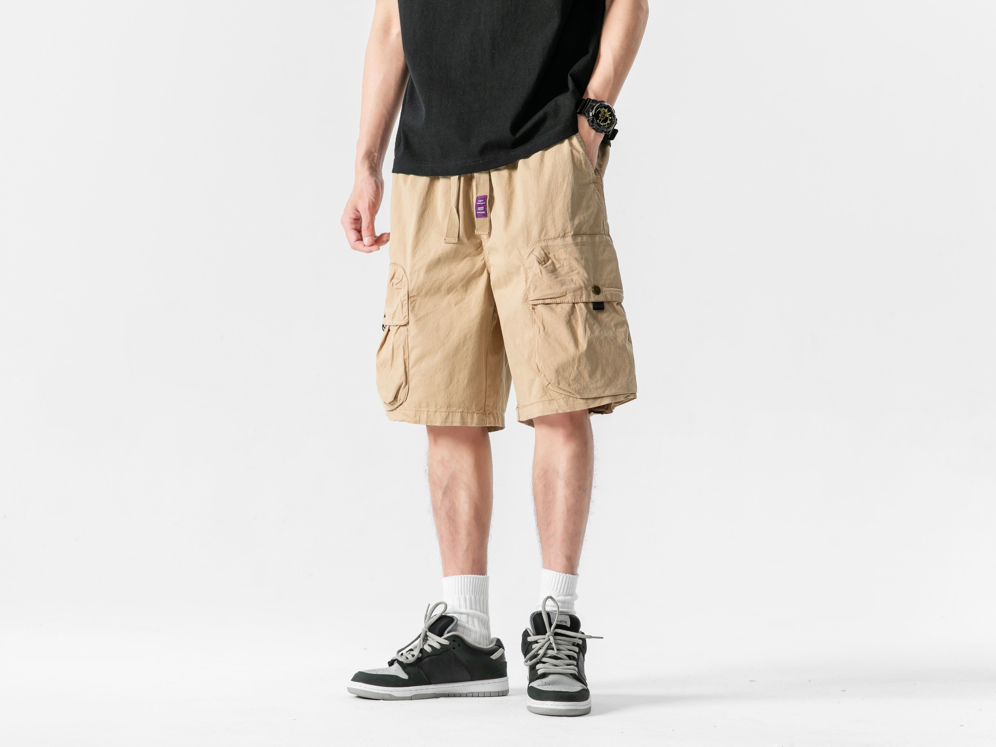Short cargo coupe ample en batik n° 1728