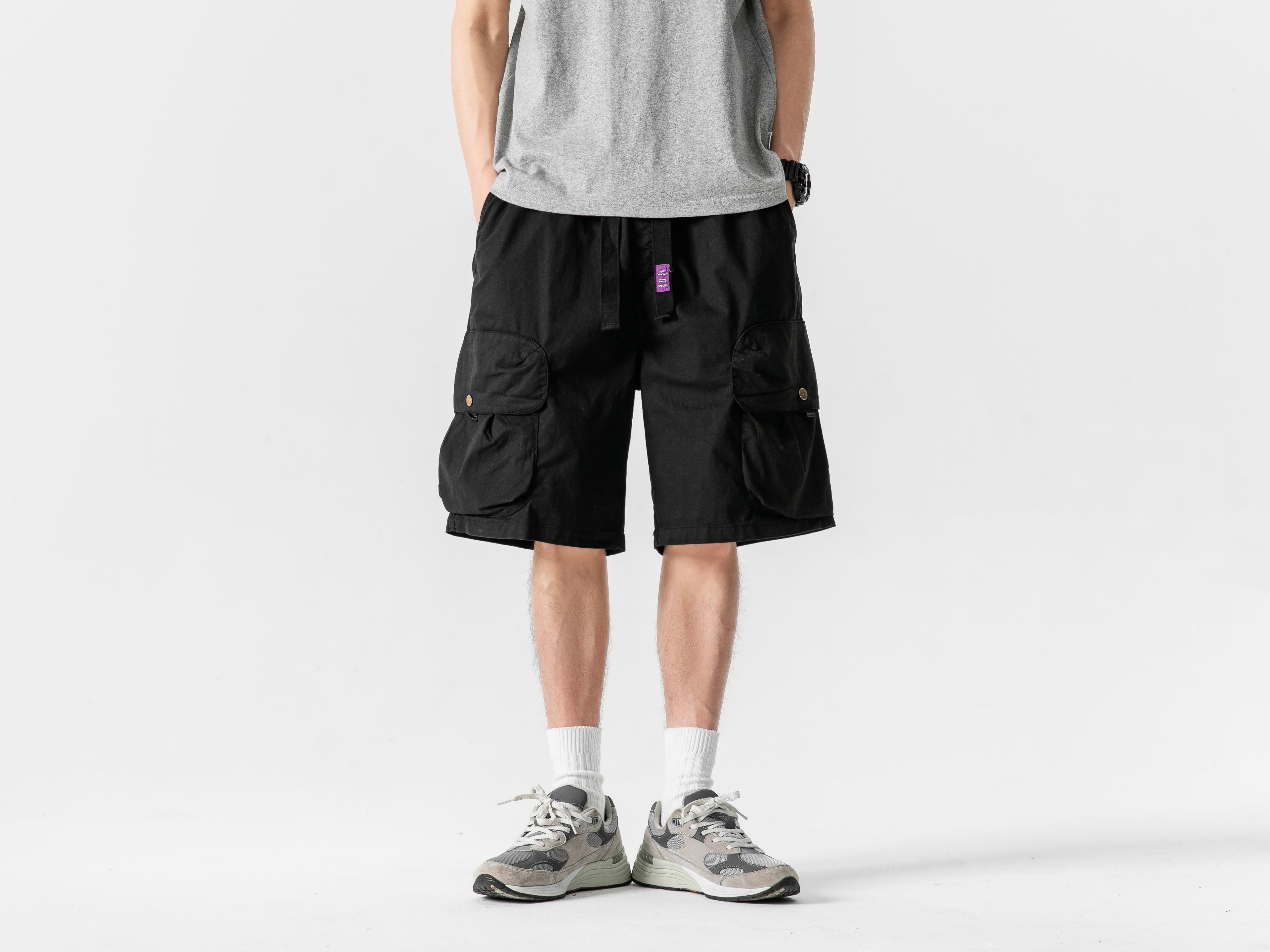 Batik Loose Fit Cargo Shorts #1728
