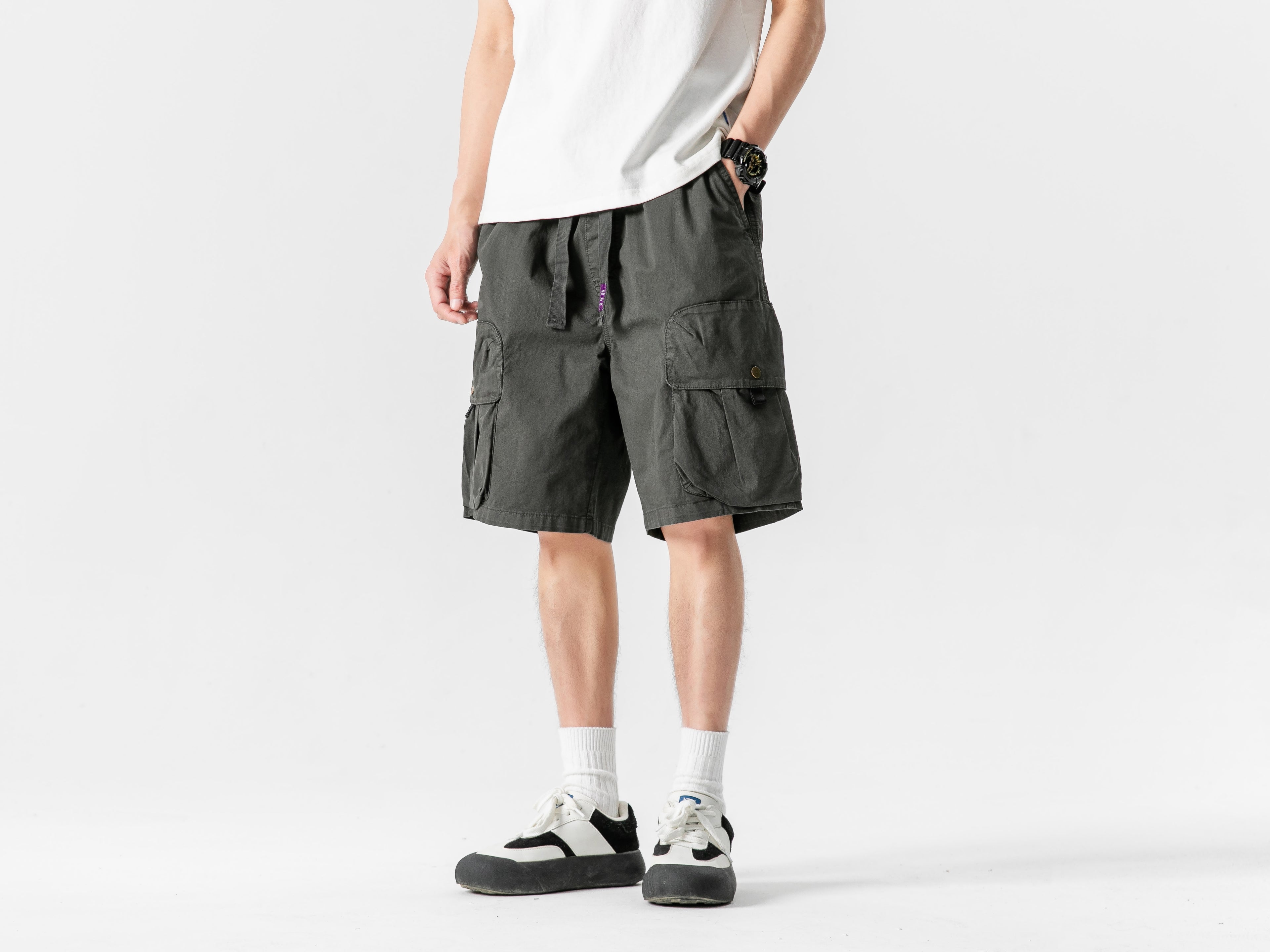 Short cargo coupe ample en batik n° 1728