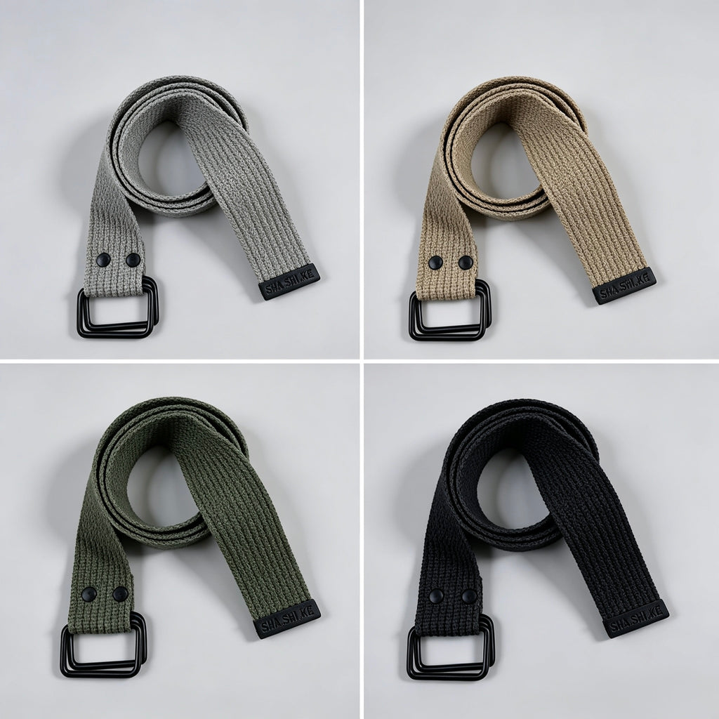Ceinture à boucle double anneau #BD11