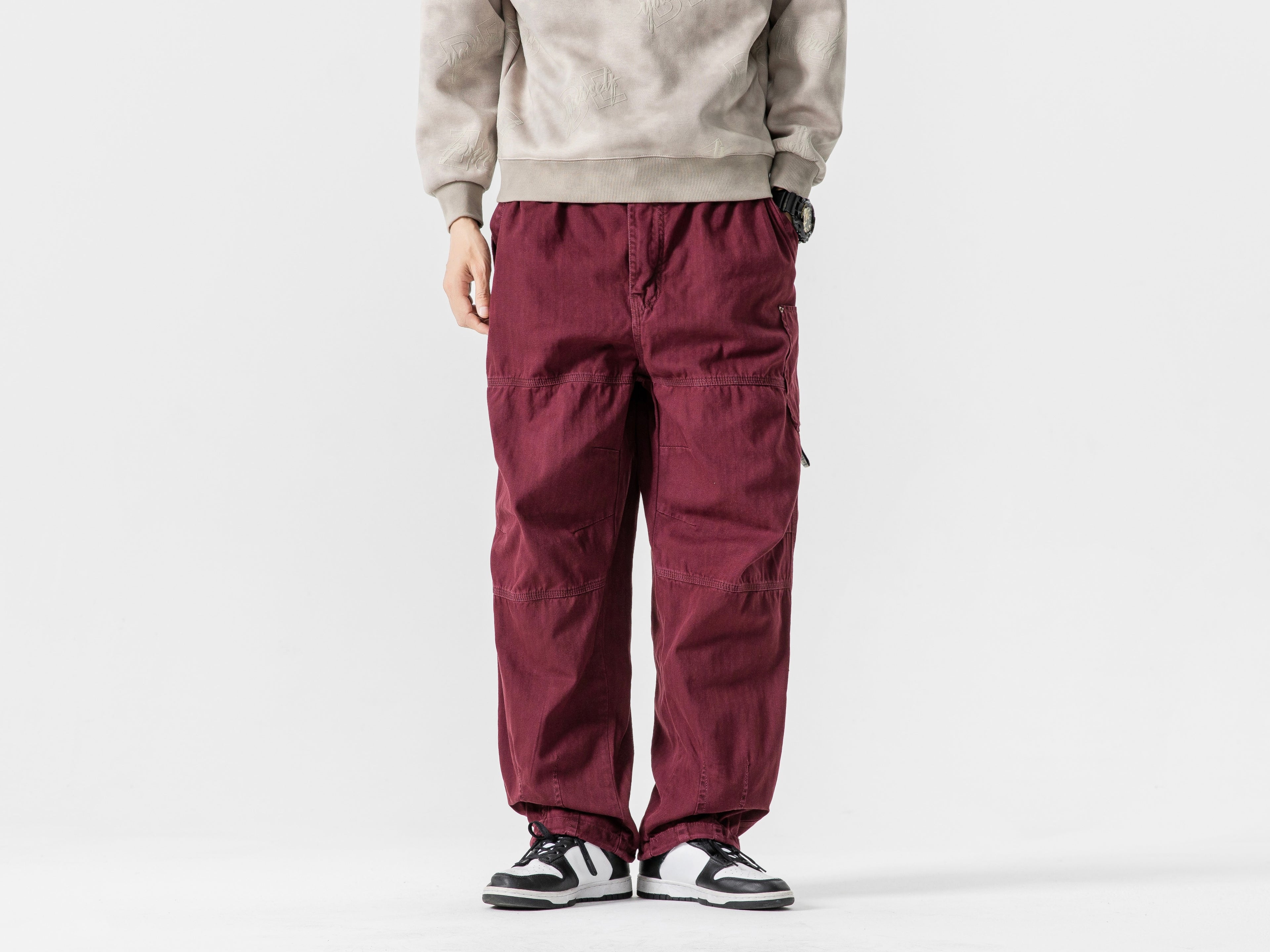Relaxed Wide Cargo Pants #1737