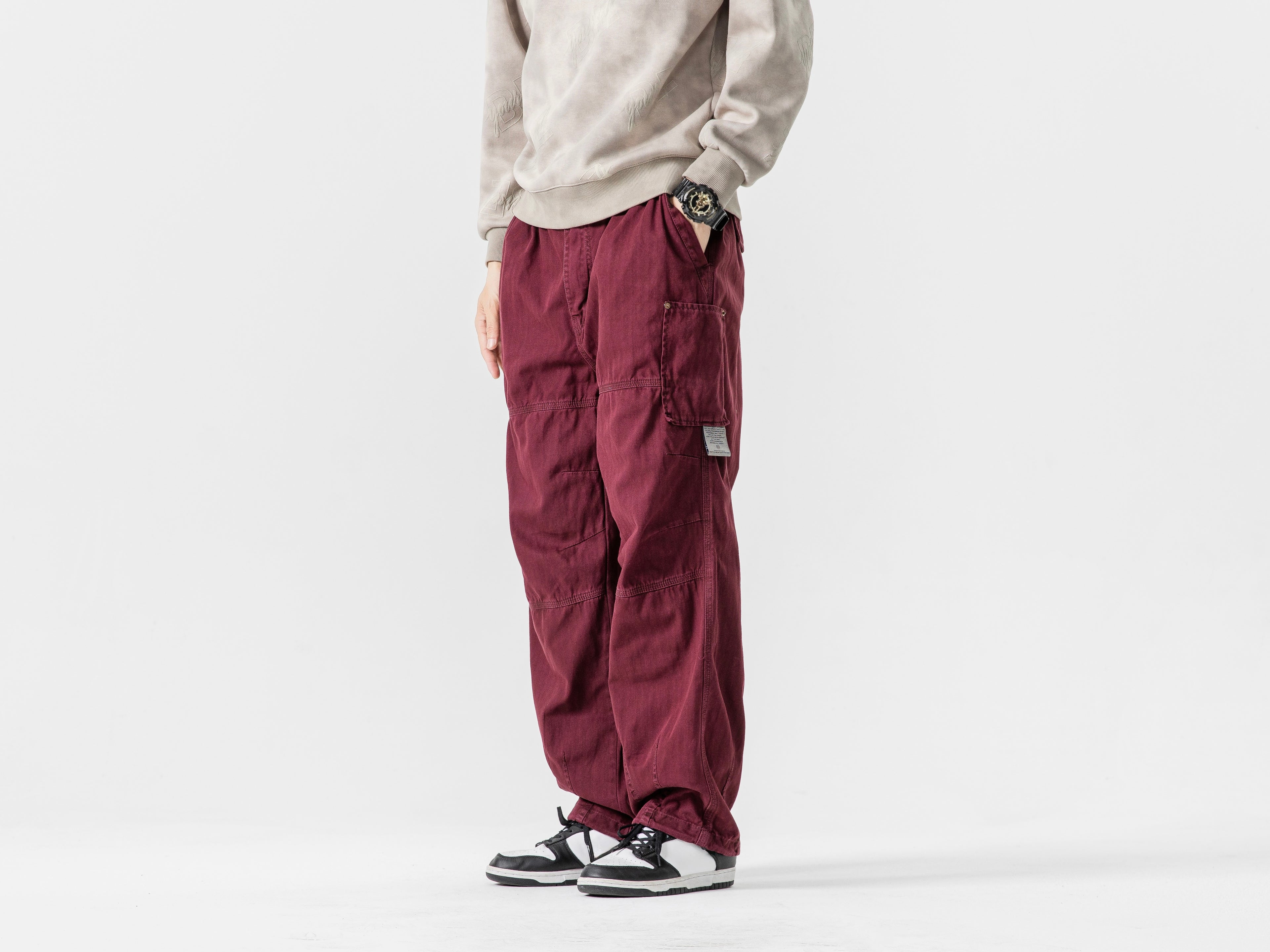 Relaxed Wide Cargo Pants #1737