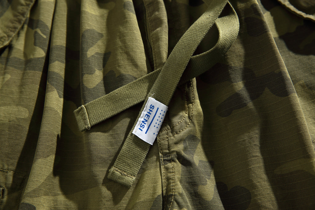 Short treillis multi-poches n°1755