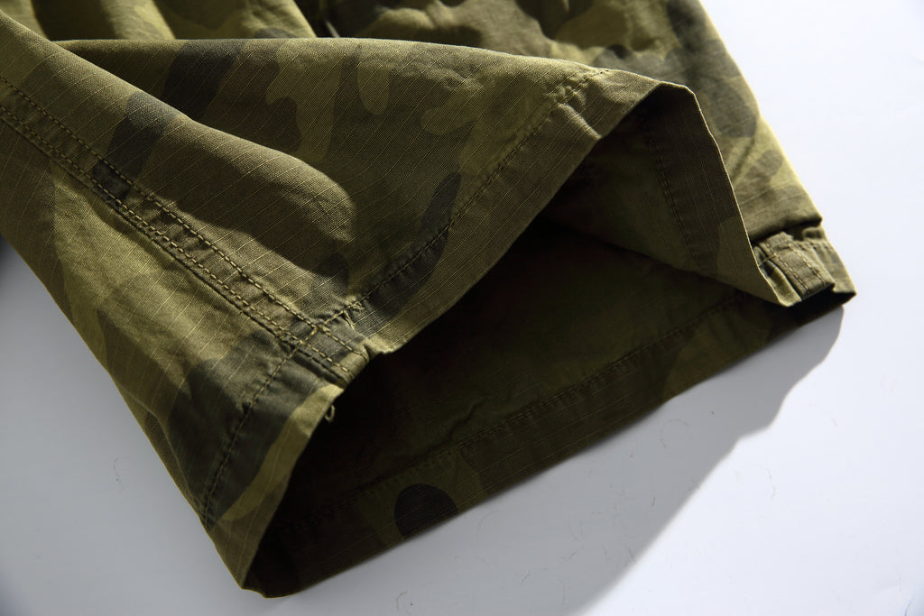 Short treillis multi-poches n°1755