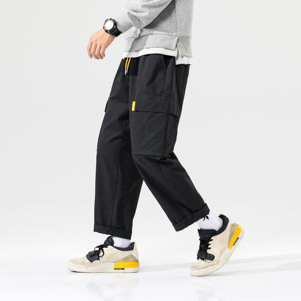 Baggy Fit Double-Knee Cargo Pants #S1617