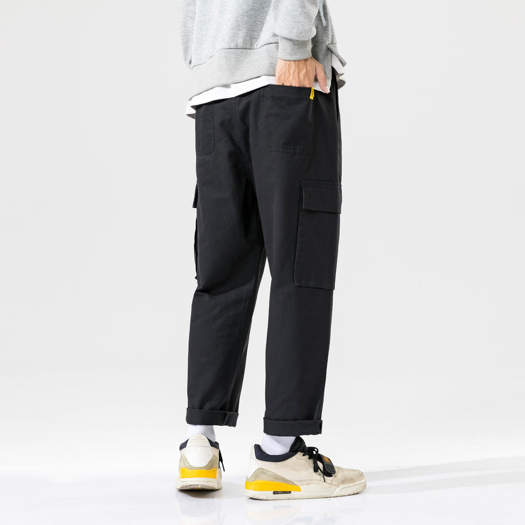 Baggy Fit Double-Knee Cargo Pants #S1617