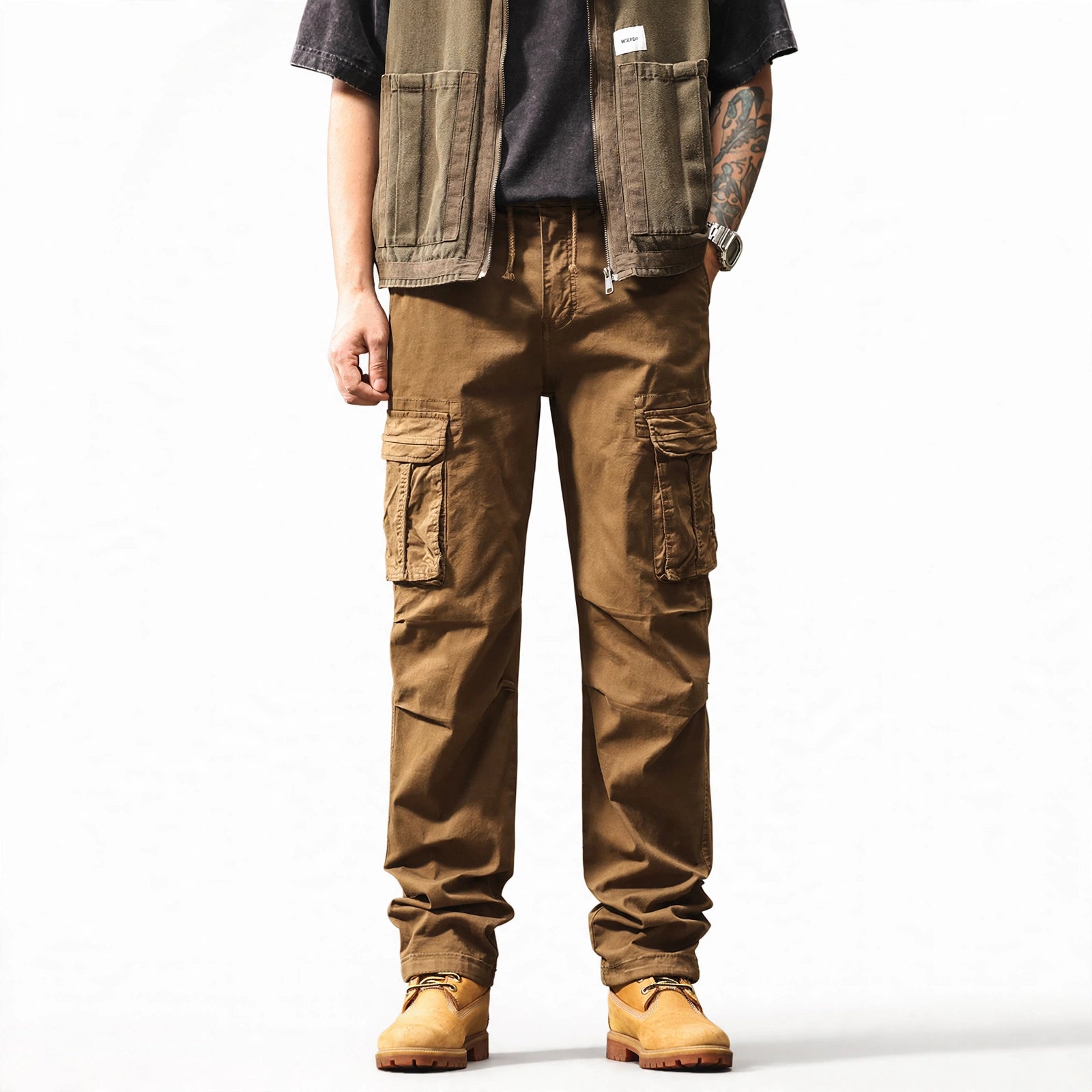 Urban Utility Flared Cargo Pants #2237