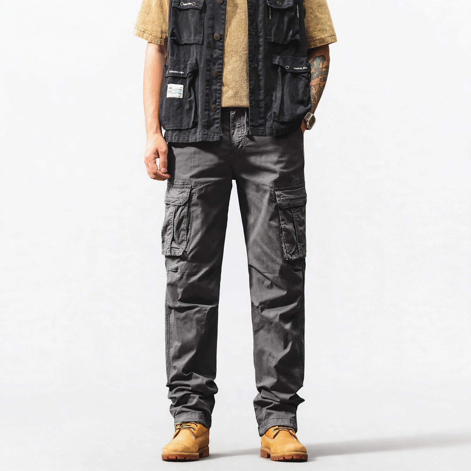 Urban Utility Flared Cargo Pants #2237