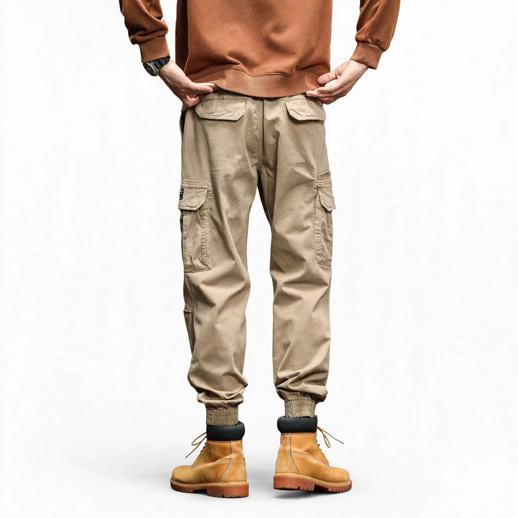 Pantalon multi-poches coupe droite ample #2212