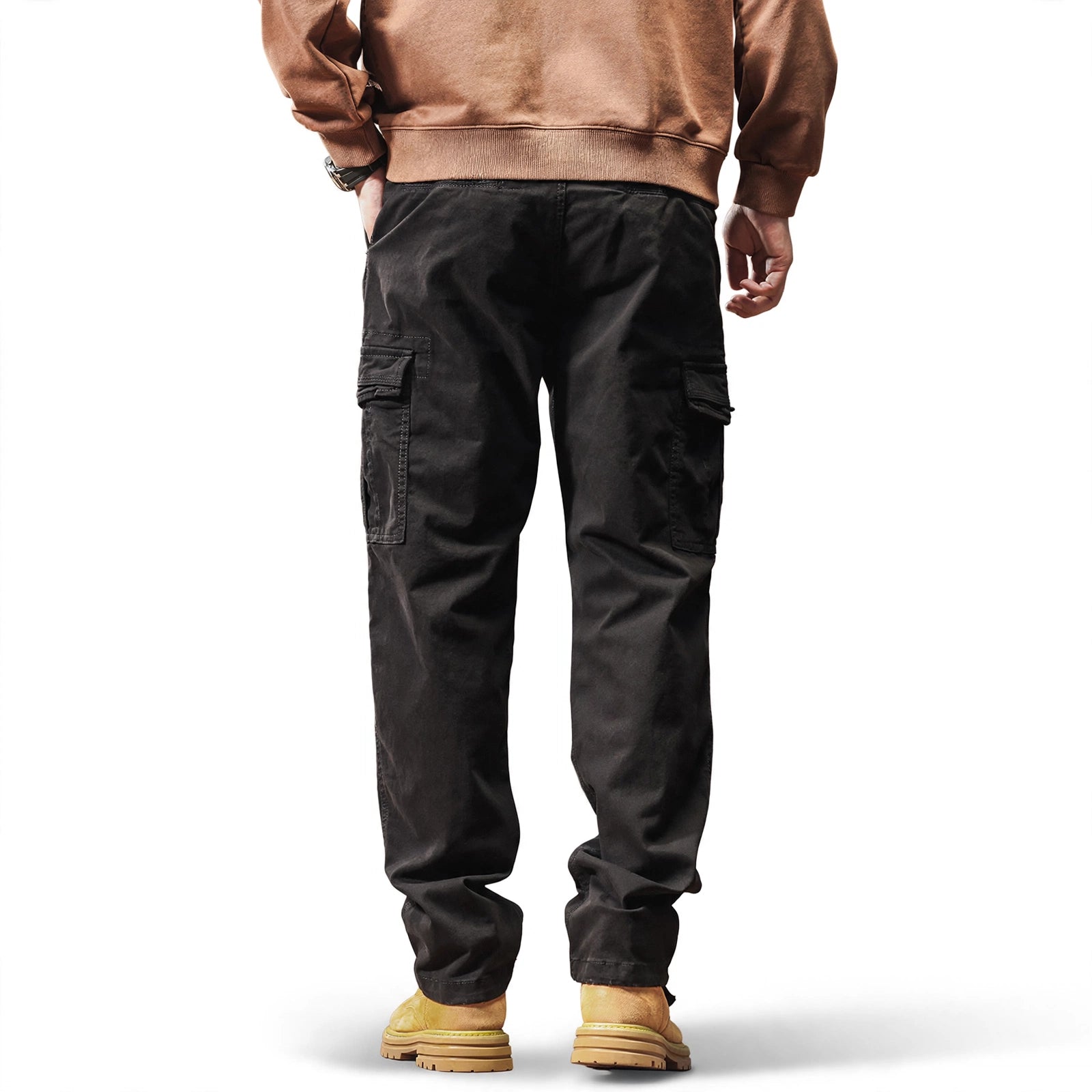 Pantalon cargo multipoches coupe décontractée #3809