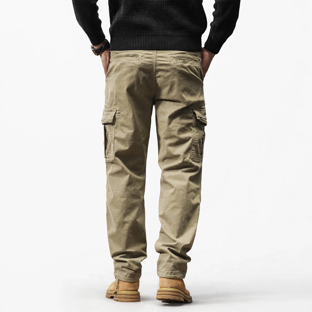 Pantalon cargo multipoches coupe décontractée #3809