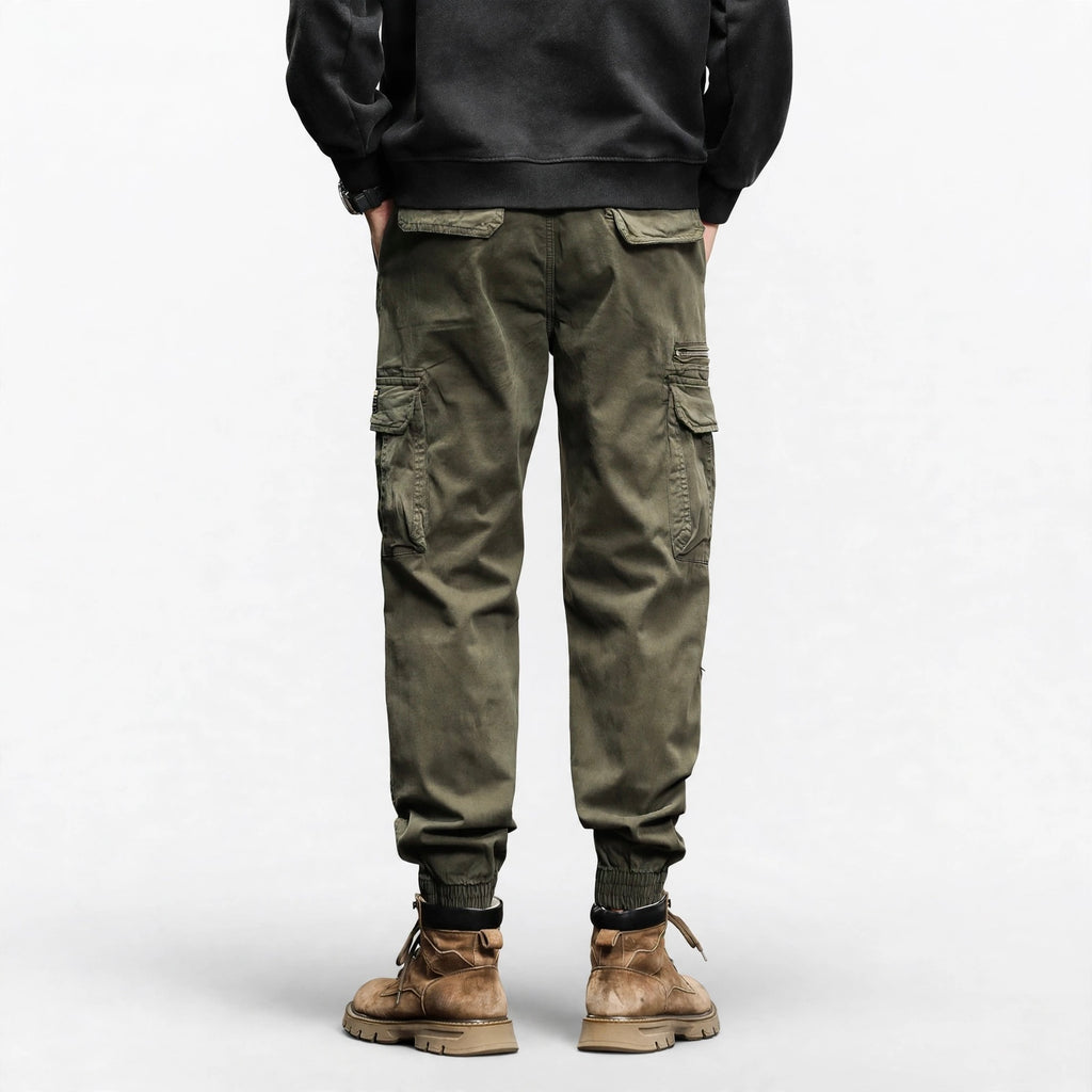 Pantalon multi-poches coupe droite ample #2212