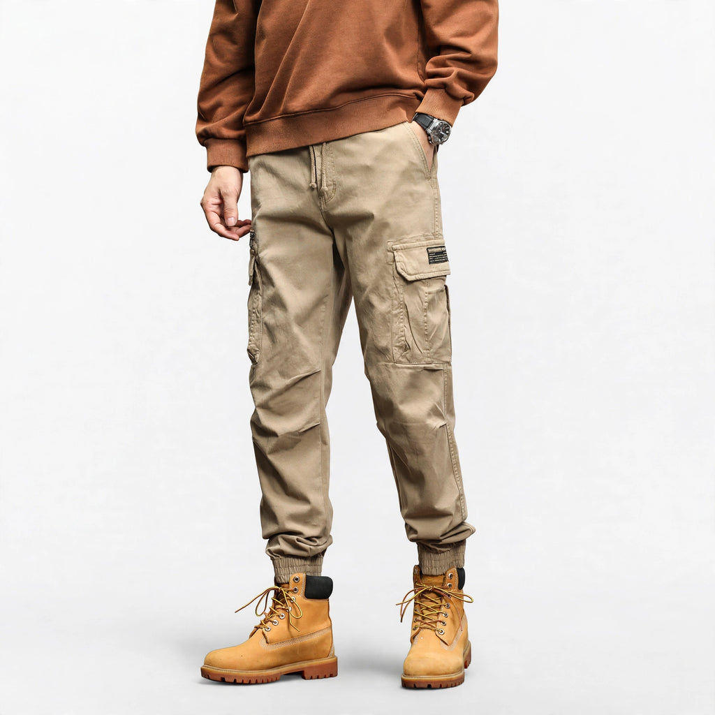 Pantalon multi-poches coupe droite ample #2212