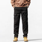 Pantalon cargo multipoches coupe décontractée #3809