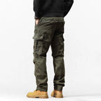 Pantalon cargo multipoches coupe décontractée #3809