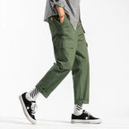 Baggy Fit Double-Knee Cargo Pants #S1617