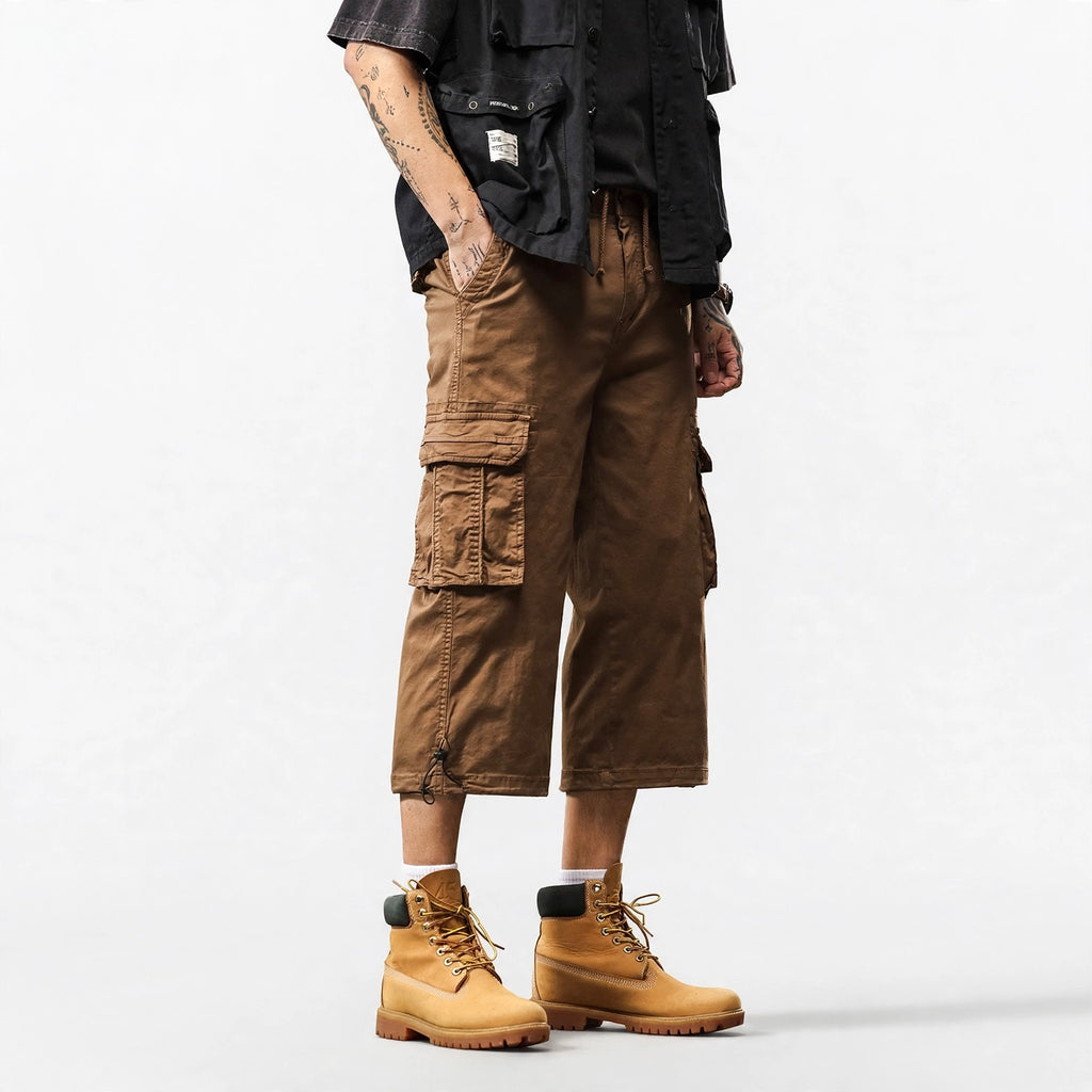 Below-the-Knee Cargo Shorts #2238