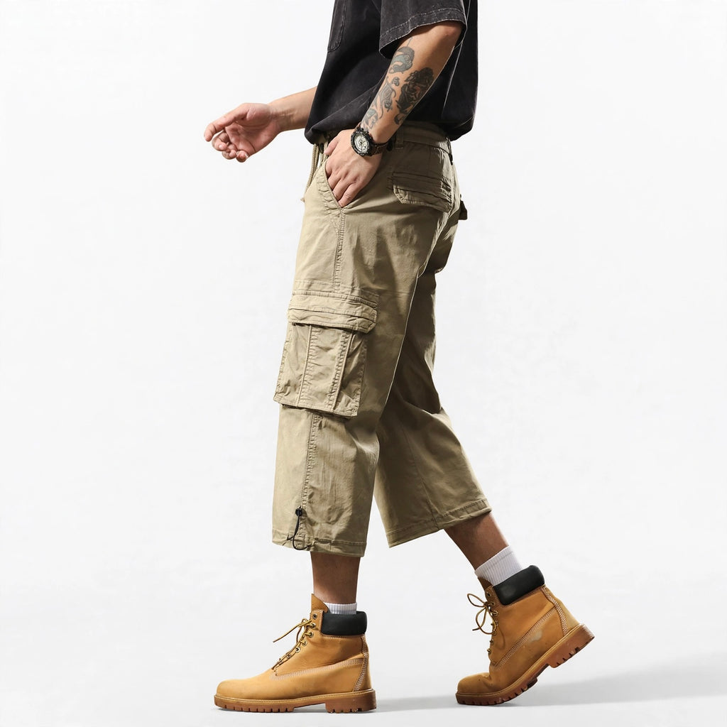 Below-the-Knee Cargo Shorts #2238