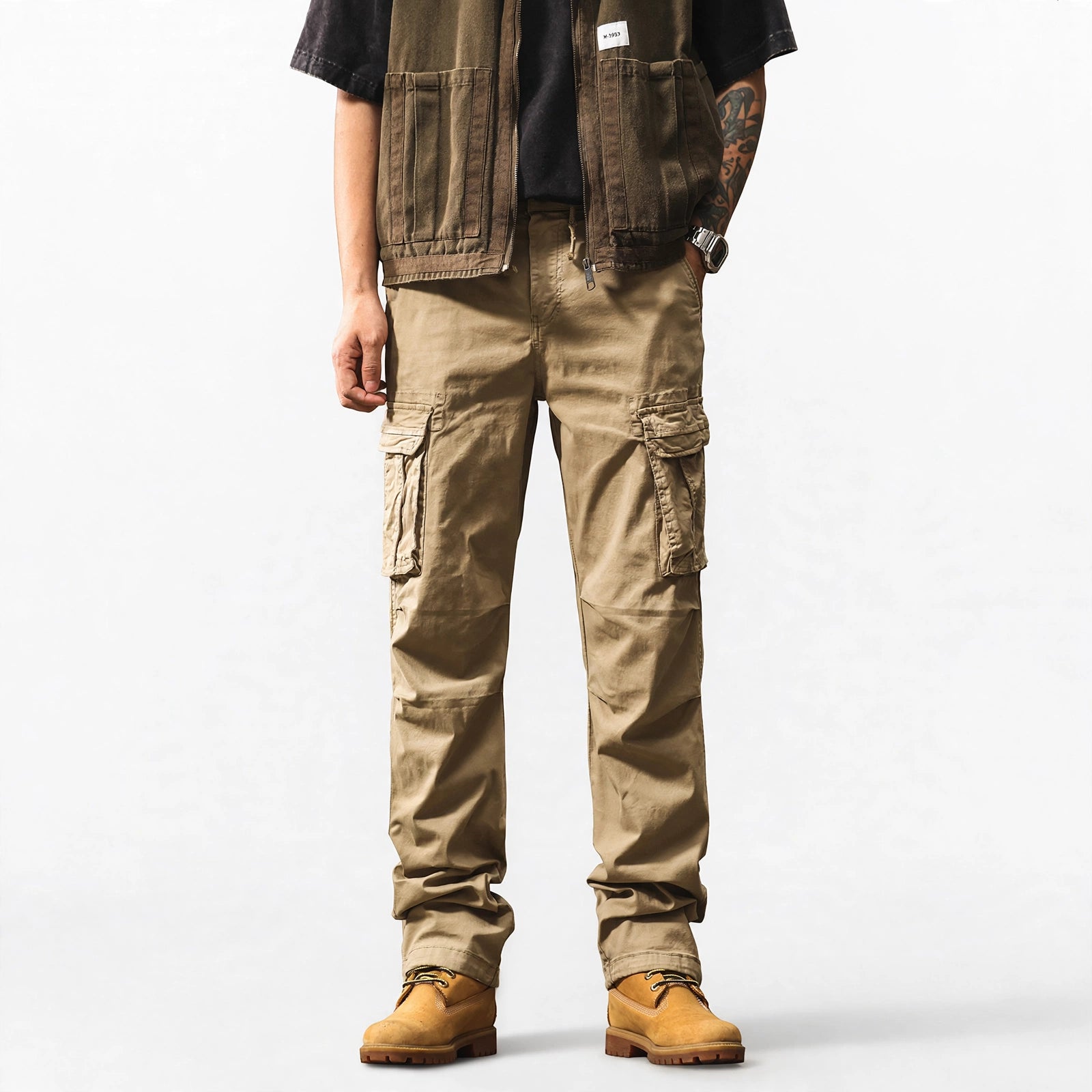 Urban Utility Flared Cargo Pants #2237