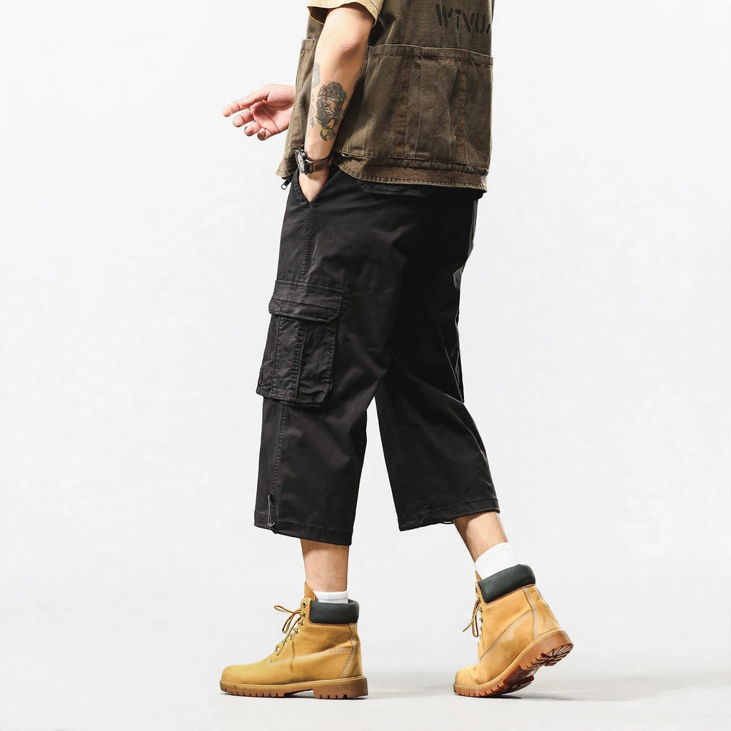 Below-the-Knee Cargo Shorts #2238